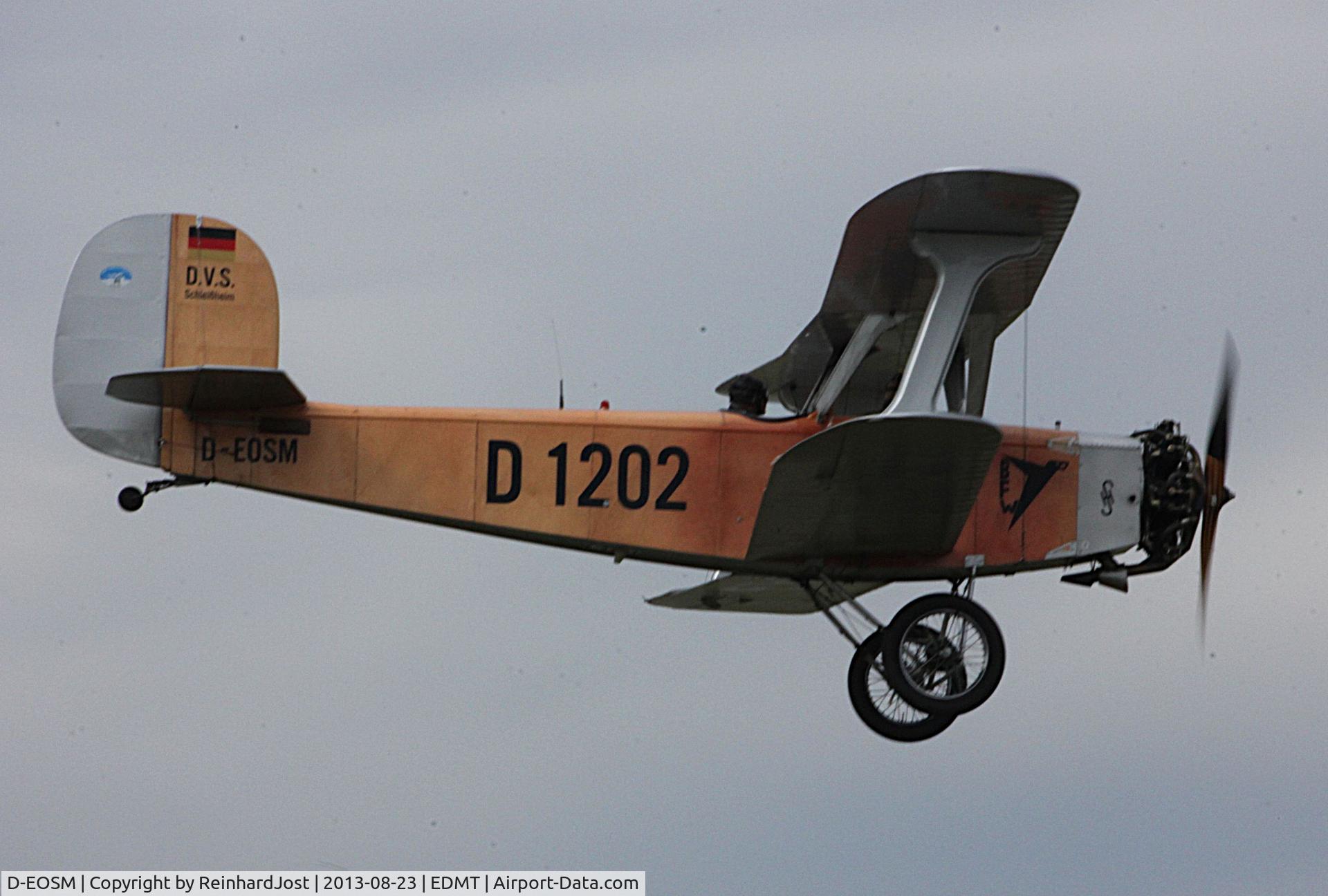 D-EOSM, Udet U.12a Flamingo Replica C/N D-1202, Udet Flamingo Replica in flight at Tannkosh 2013. The next day it had an accident at this location. D-EOSM, Udet U.12a Flamingo Replica C/N D-1202, Udet Flamingo Replica in flight at Tannkosh 2013. The next day it had an accident at this location.