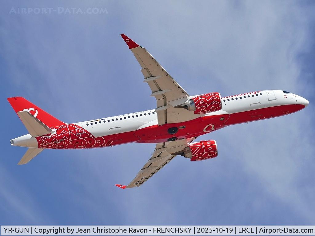 YR-GUN, 2025 Airbus A220-300 C/N 55383, Cluj-Napoca (CLJ)	Istanbul (IST)	A2728 YR-GUN, 2025 Airbus A220-300 C/N 55383, Cluj-Napoca (CLJ)	Istanbul (IST)	A2728