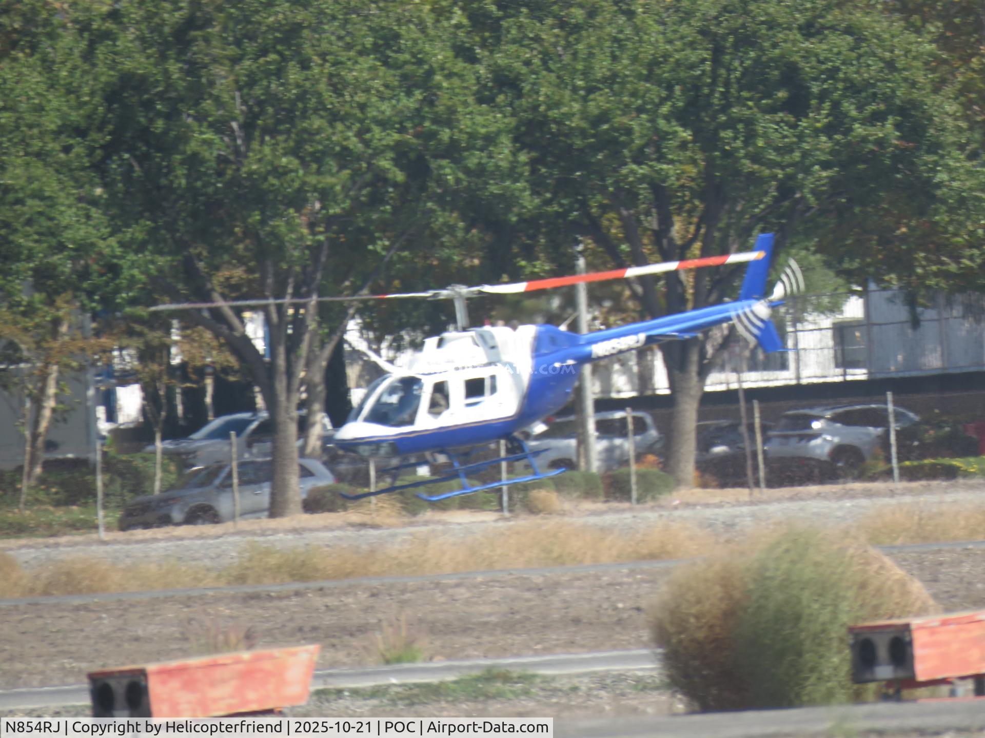 N854RJ, 1971 Bell OH-58A Kiowa C/N 41383, Lifting off N854RJ, 1971 Bell OH-58A Kiowa C/N 41383, Lifting off