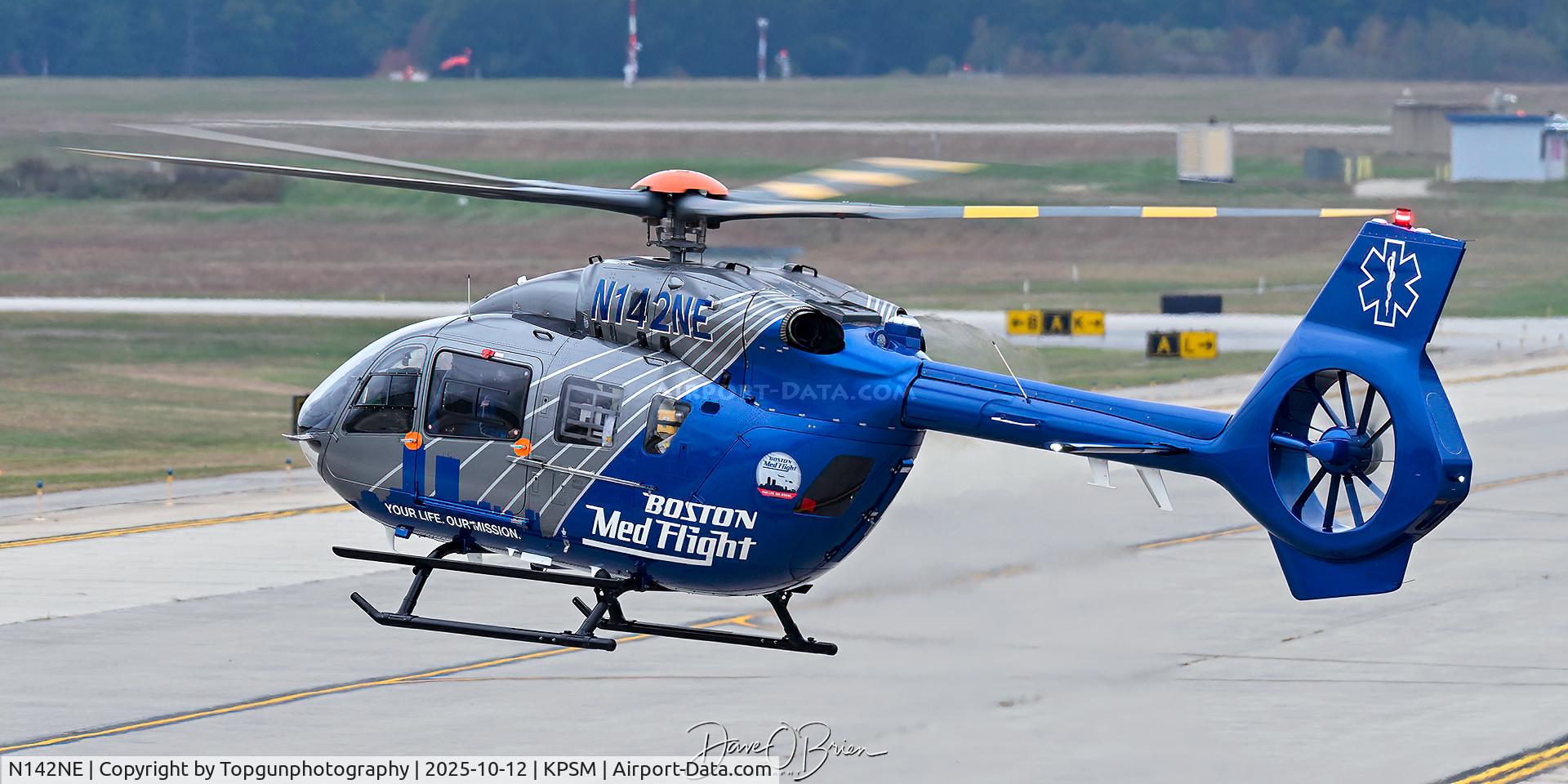 N142NE, 2022 Airbus Helicopters MBB-BK117 D-3 (H145-D2) C/N 21163, MedFlight heading back to Bedford N142NE, 2022 Airbus Helicopters MBB-BK117 D-3 (H145-D2) C/N 21163, MedFlight heading back to Bedford