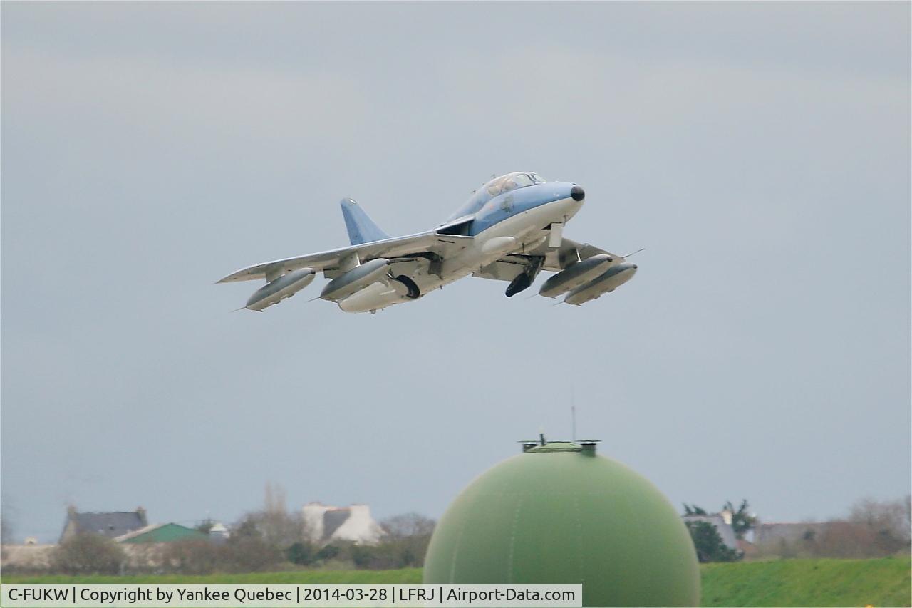 C-FUKW, 1954 Hawker Hunter T.68 C/N HABL-003215&41H-680368, Landivisiau Naval Air Base (LFRJ-LDV) C-FUKW, 1954 Hawker Hunter T.68 C/N HABL-003215&41H-680368, Landivisiau Naval Air Base (LFRJ-LDV)
