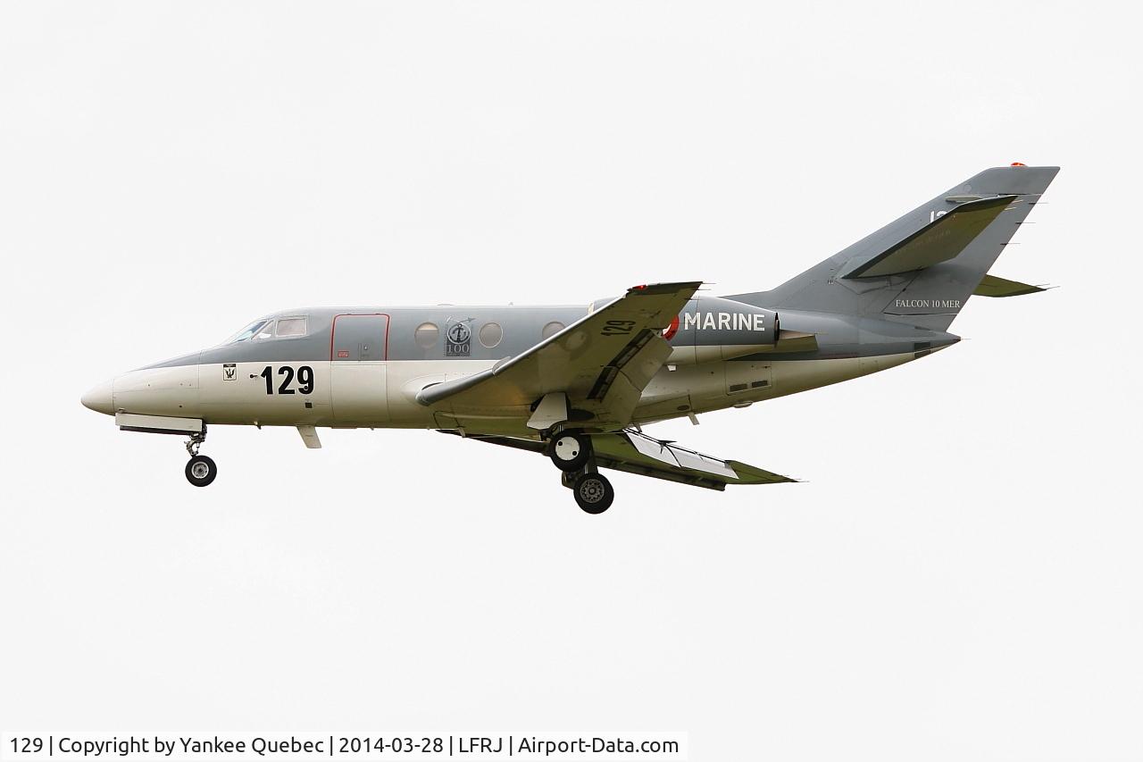 129, 1978 Dassault Falcon 10MER C/N 129, Dassault Falcon 10 MER, Landivisiau Naval Air Base (LFRJ-LDV) 129, 1978 Dassault Falcon 10MER C/N 129, Dassault Falcon 10 MER, Landivisiau Naval Air Base (LFRJ-LDV)