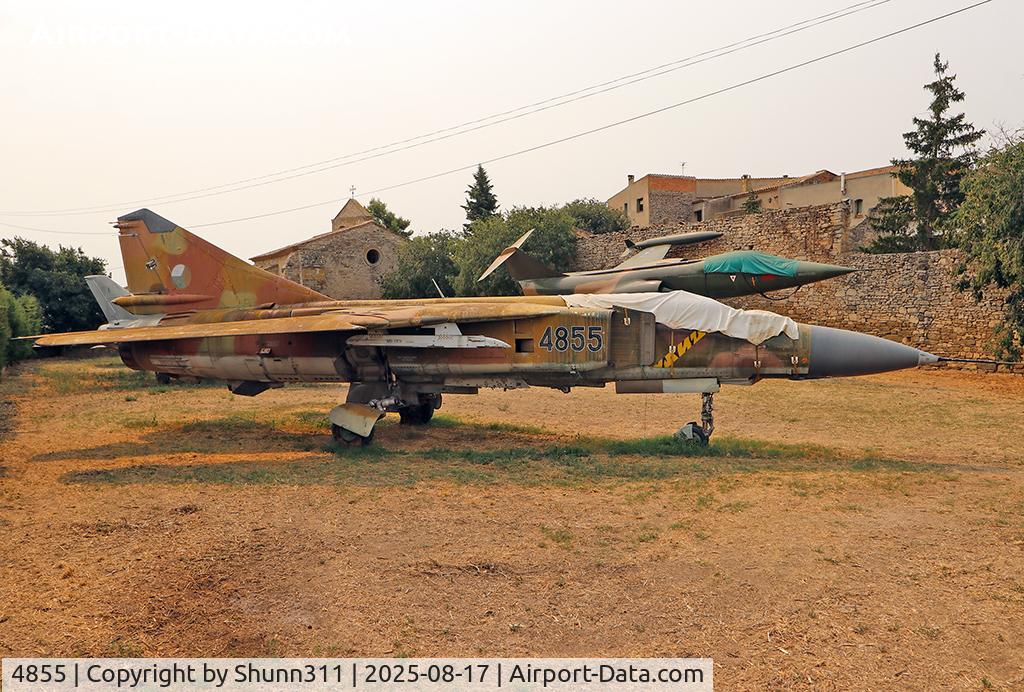 4855, Mikoyan-Gurevich MiG-23ML Flogger C/N 0390324855/17324, Preserved in a small town named Sant Pere del Arquells... ex. Czech Air Force 4855, Mikoyan-Gurevich MiG-23ML Flogger C/N 0390324855/17324, Preserved in a small town named Sant Pere del Arquells... ex. Czech Air Force