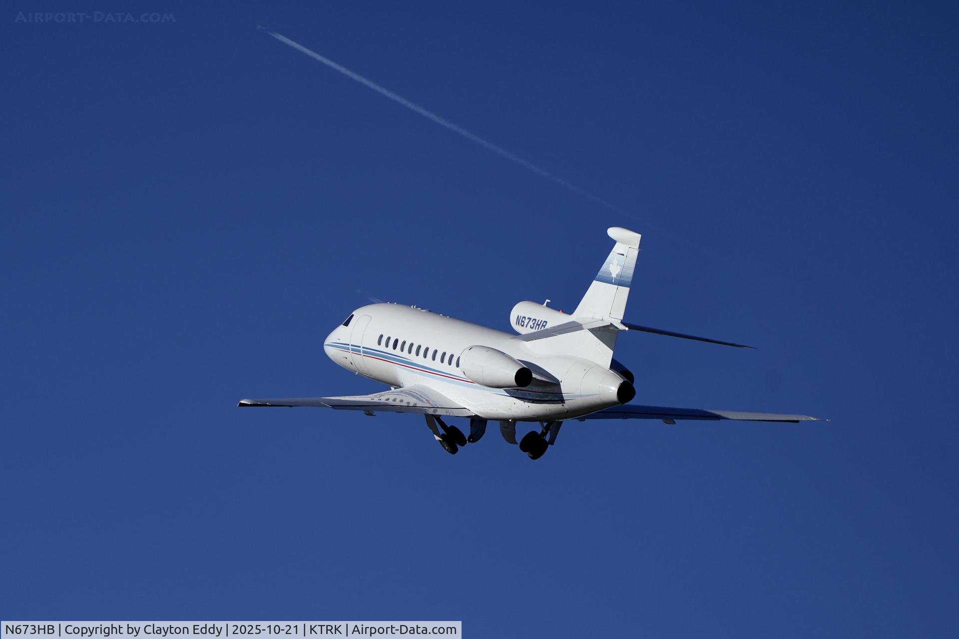 N673HB, 2005 Dassault Falcon 900EX C/N 153, Truckee Tahoe airport in California 2025