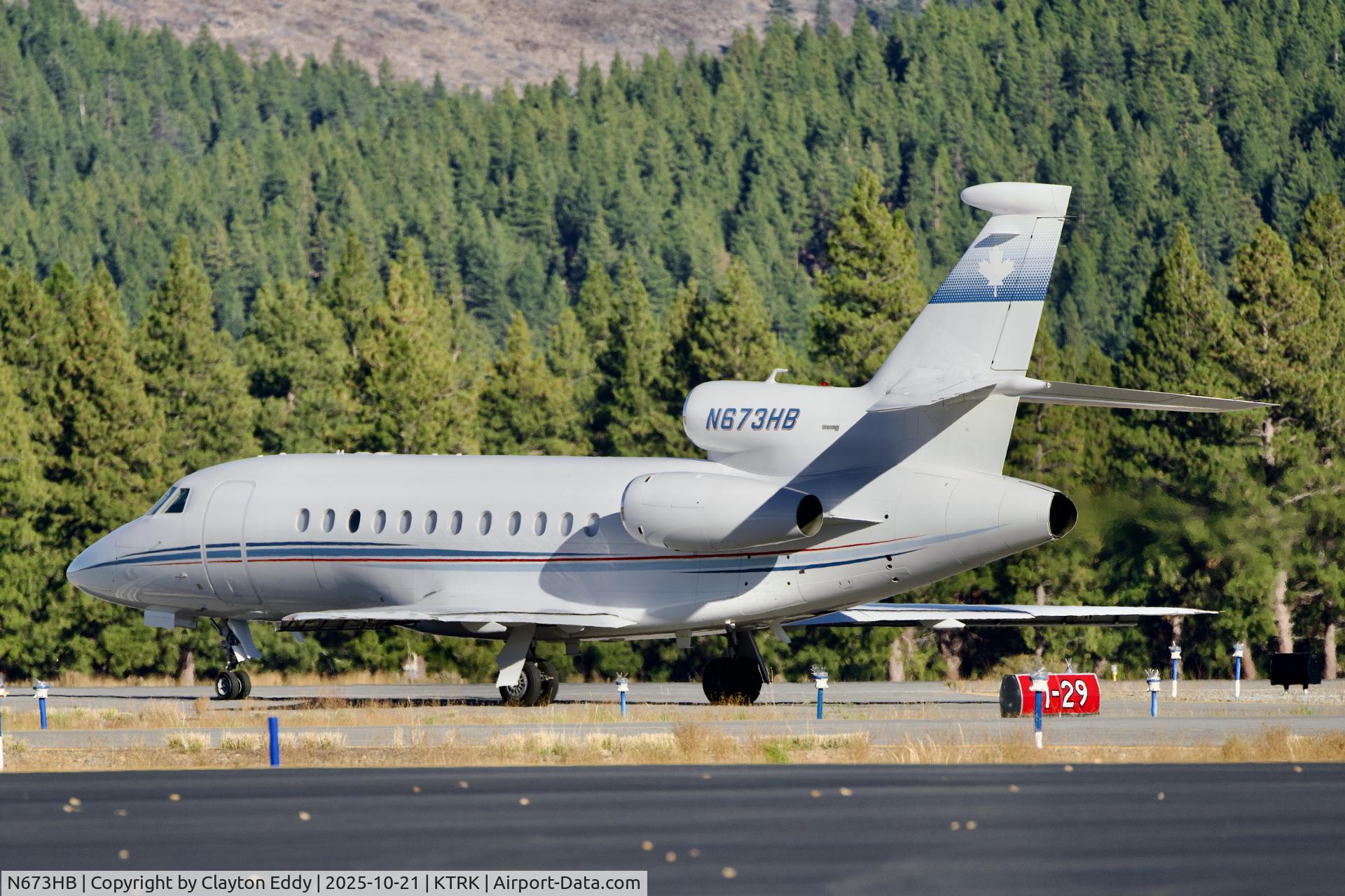 N673HB, 2005 Dassault Falcon 900EX C/N 153, Truckee Tahoe airport in California 2025
