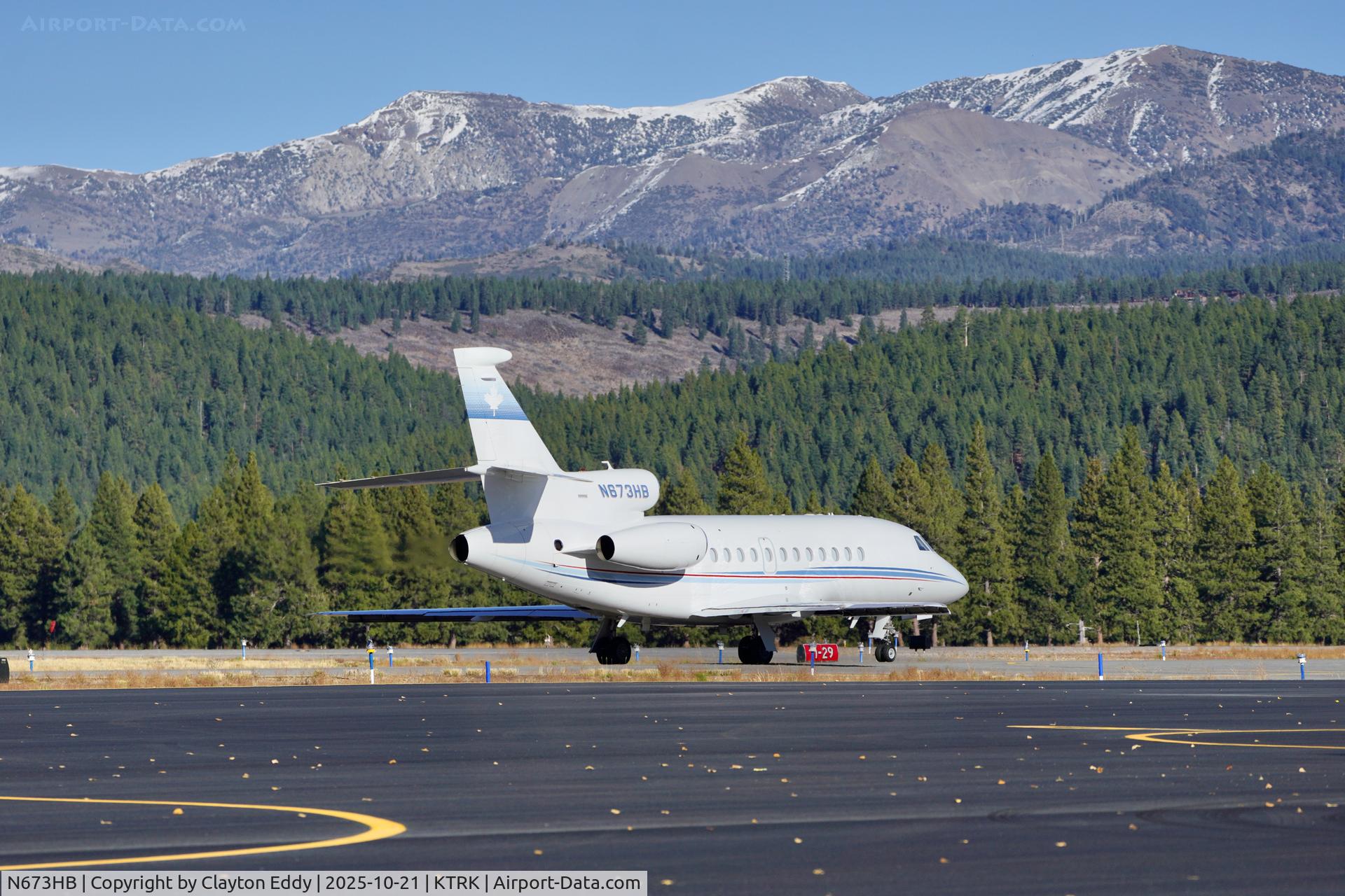 N673HB, 2005 Dassault Falcon 900EX C/N 153, Truckee Tahoe airport in California 2025