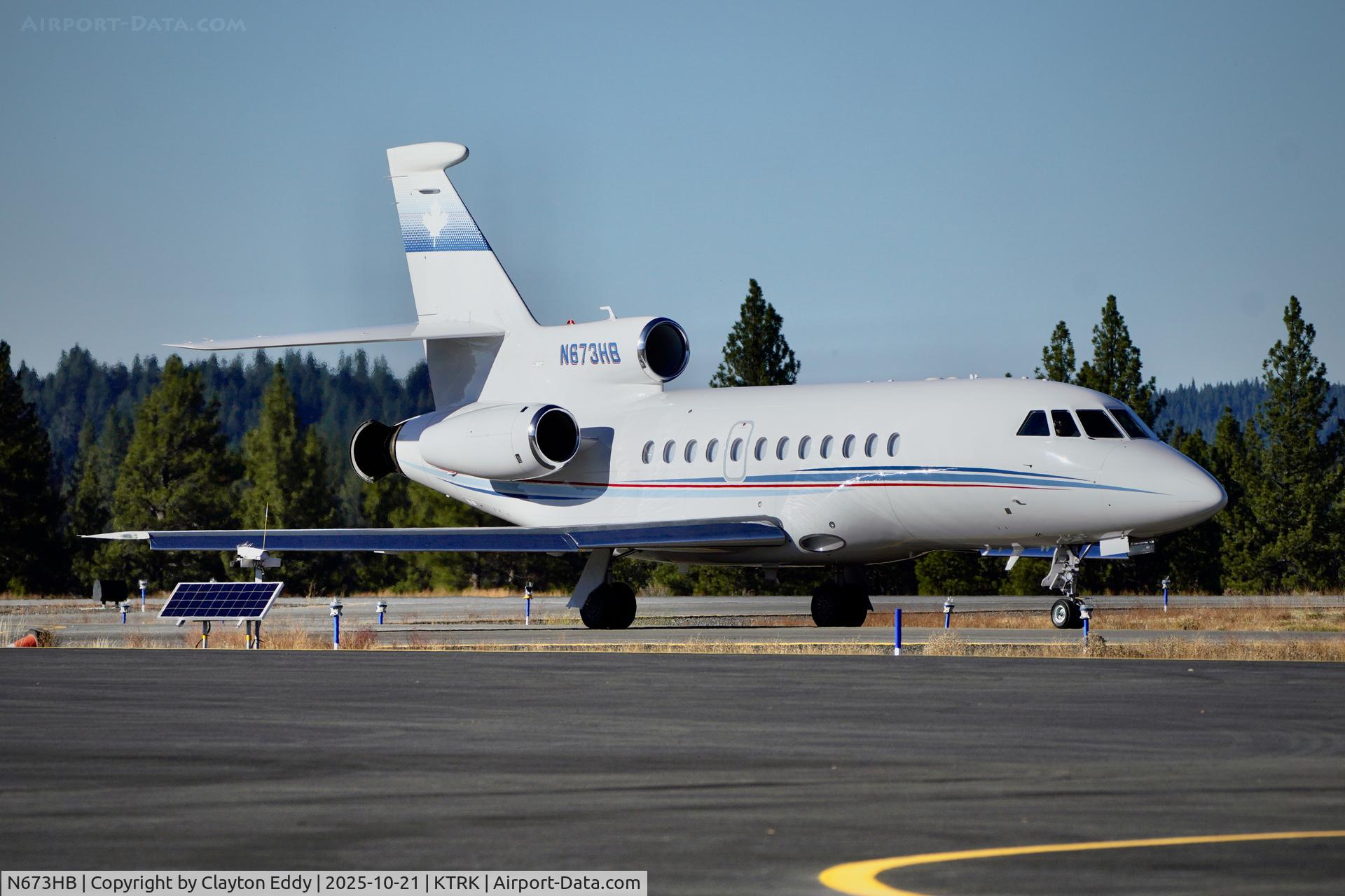 N673HB, 2005 Dassault Falcon 900EX C/N 153, Truckee Tahoe airport in California 2025