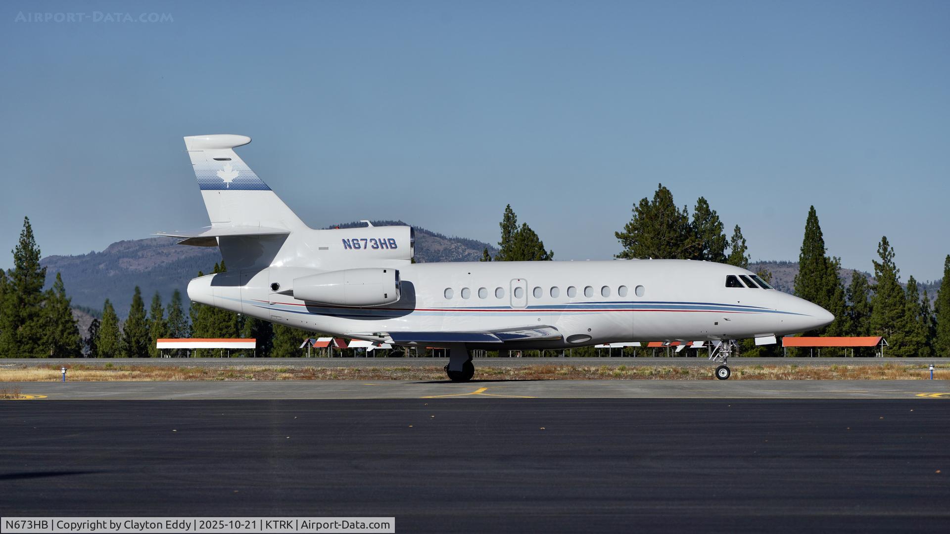 N673HB, 2005 Dassault Falcon 900EX C/N 153, Truckee Tahoe airport in California 2025