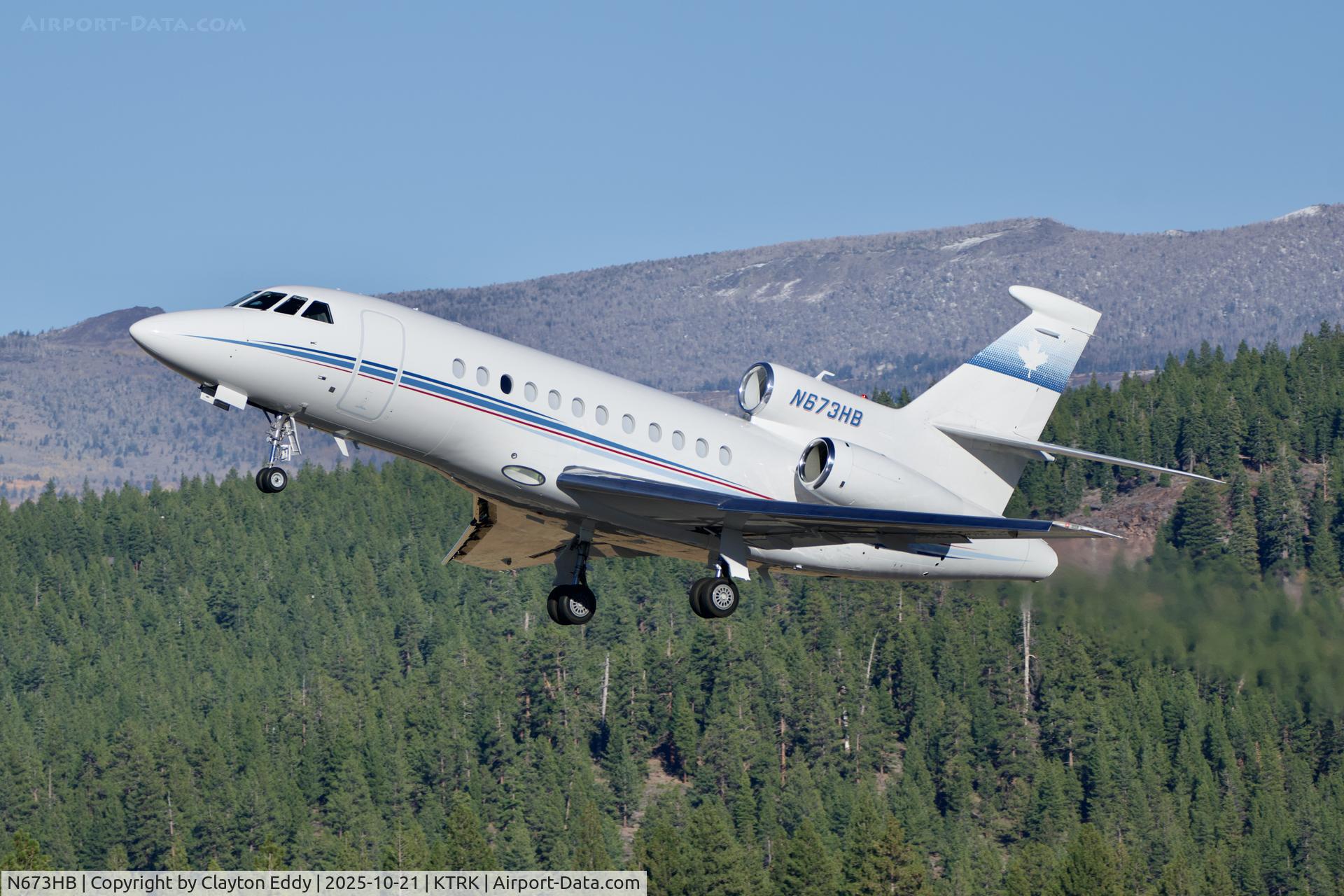 N673HB, 2005 Dassault Falcon 900EX C/N 153, Truckee Tahoe airport in California 2025
