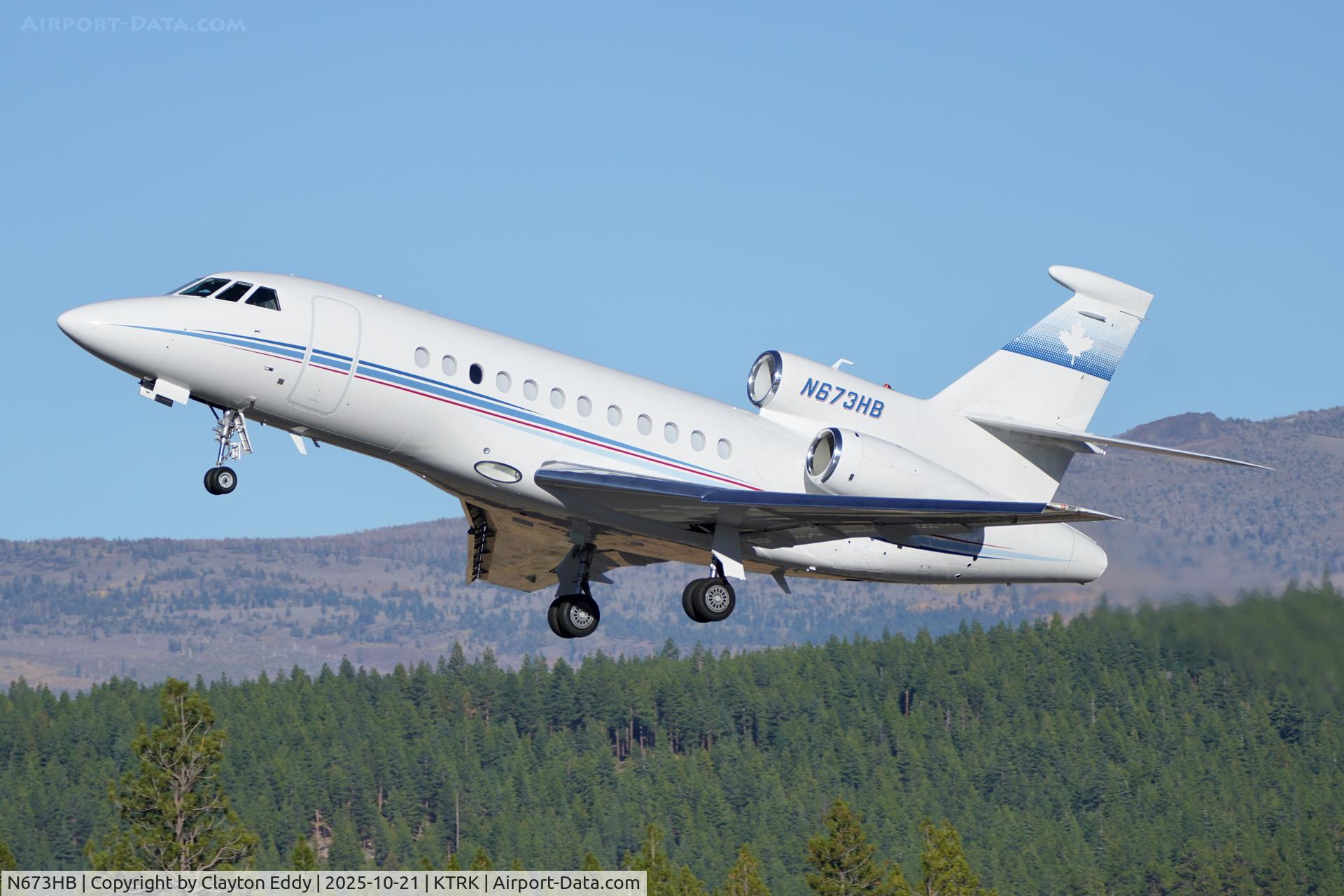 N673HB, 2005 Dassault Falcon 900EX C/N 153, Truckee Tahoe airport in California 2025