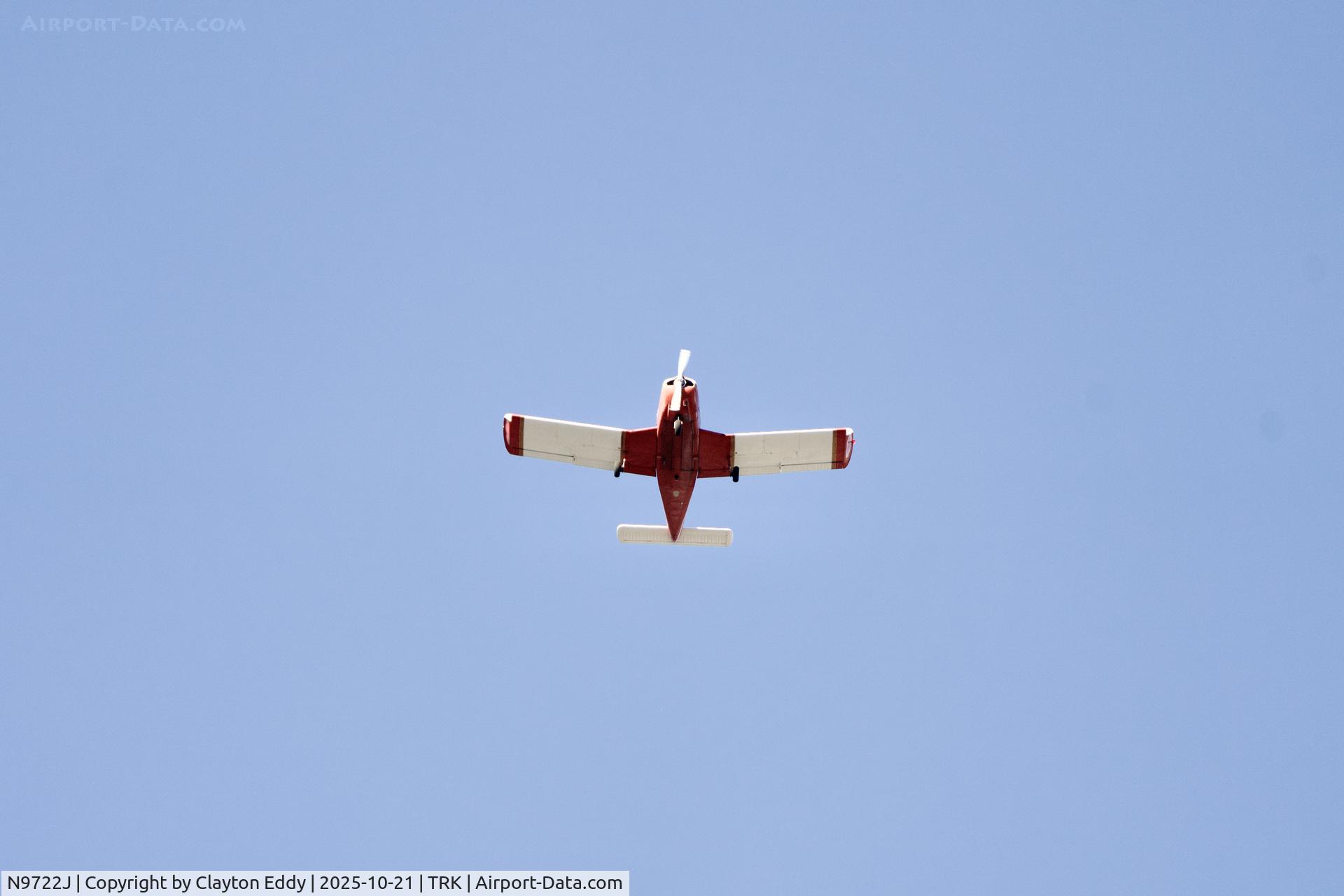 N9722J, 1967 Piper PA-28-180 C/N 28-3914, Truckee Tahoe airport in California 2025