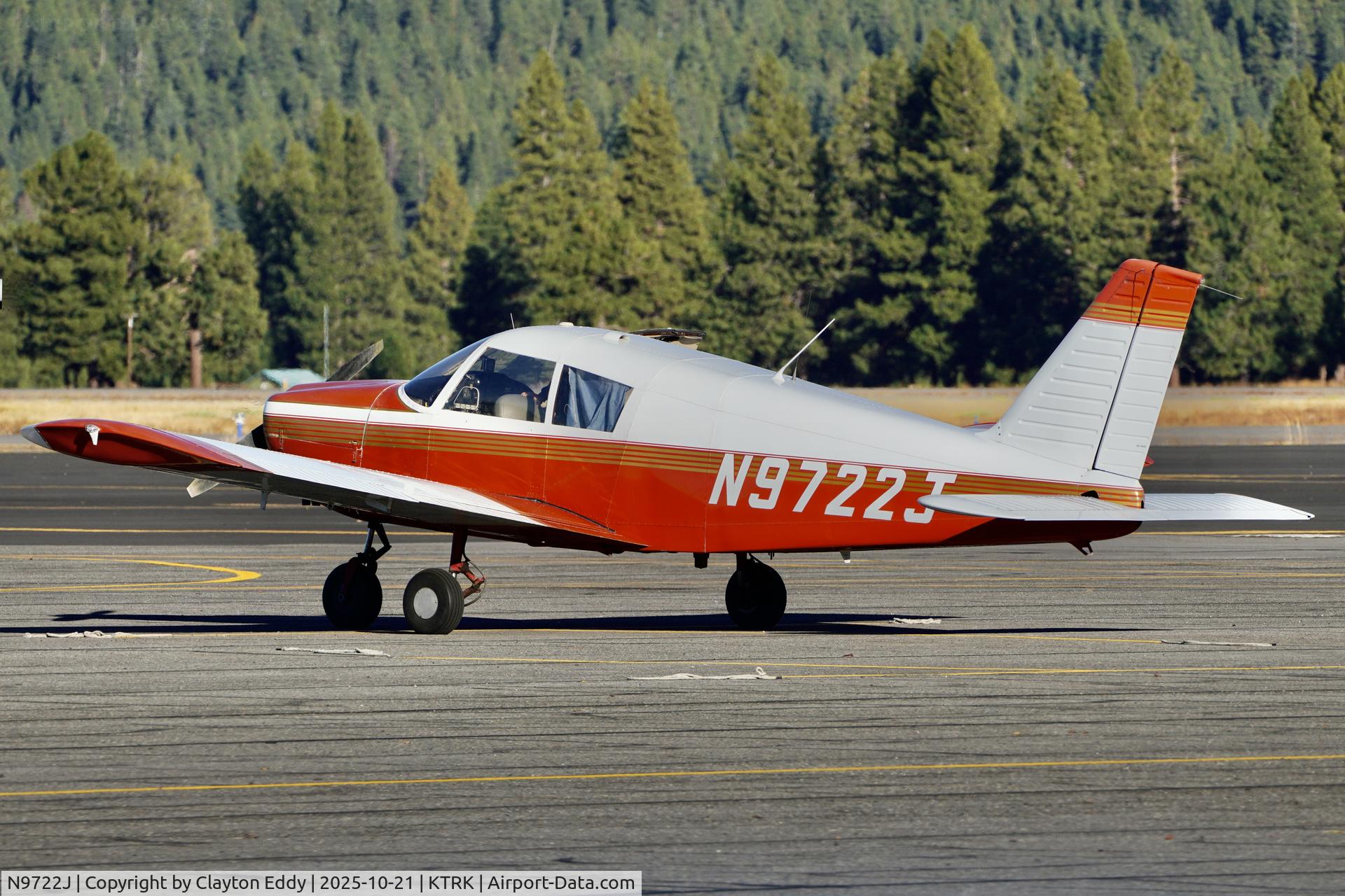 N9722J, 1967 Piper PA-28-180 C/N 28-3914, Truckee Tahoe airport in California 2025