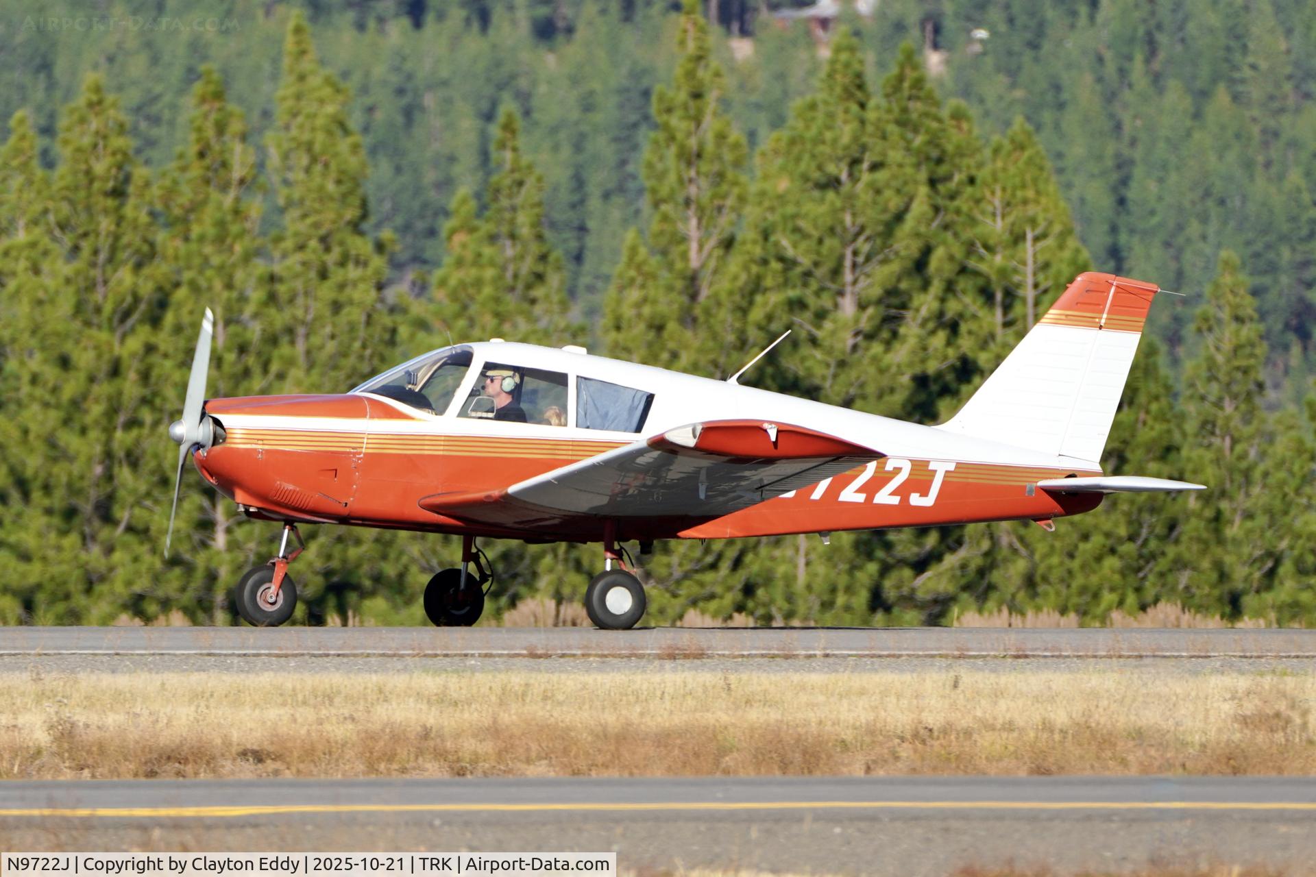N9722J, 1967 Piper PA-28-180 C/N 28-3914, Truckee Tahoe airport in California 2025
