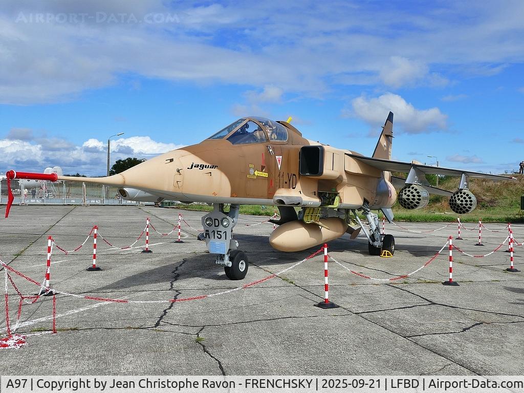 A97, Sepecat Jaguar A C/N A97, Conservatoire de l'air et de l'espace d'Aquitaine A97, Sepecat Jaguar A C/N A97, Conservatoire de l'air et de l'espace d'Aquitaine