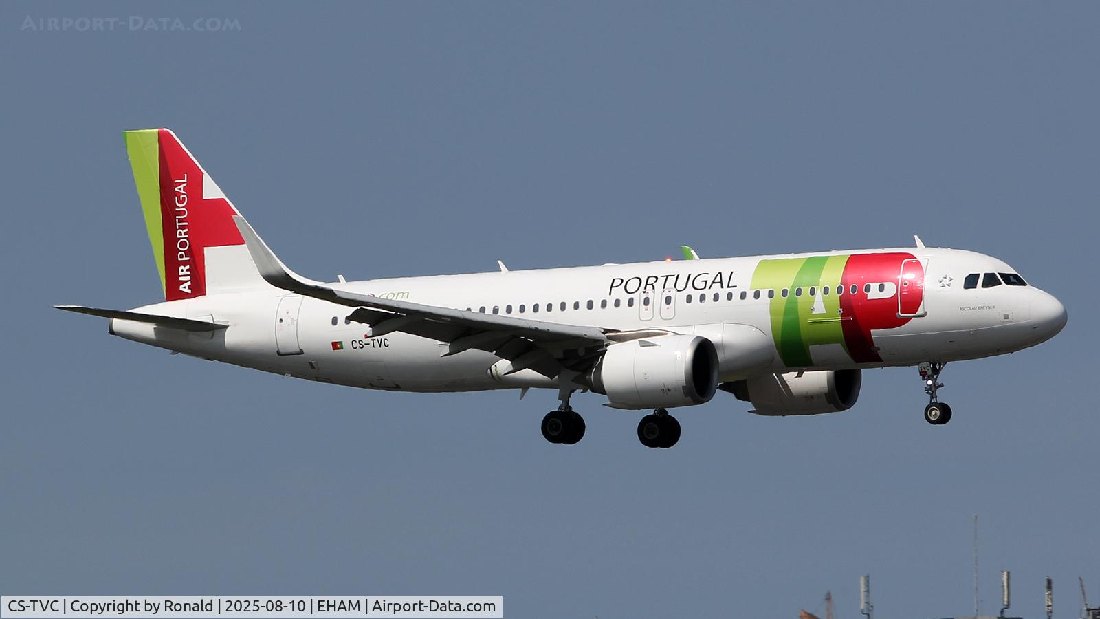 CS-TVC, 2019 Airbus A320-251NEO C/N 8831, at spl