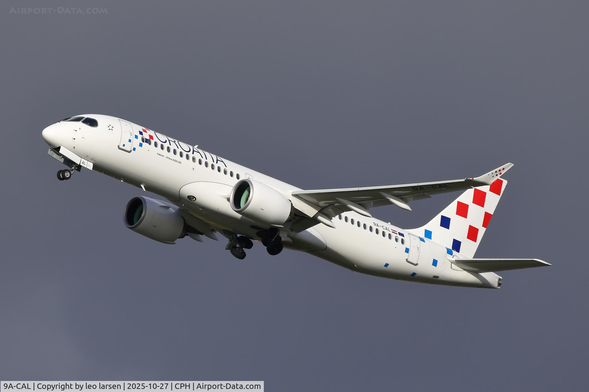 9A-CAL, 2025 Airbus A220-300 C/N 55350, Copenhagen 27.10.2025