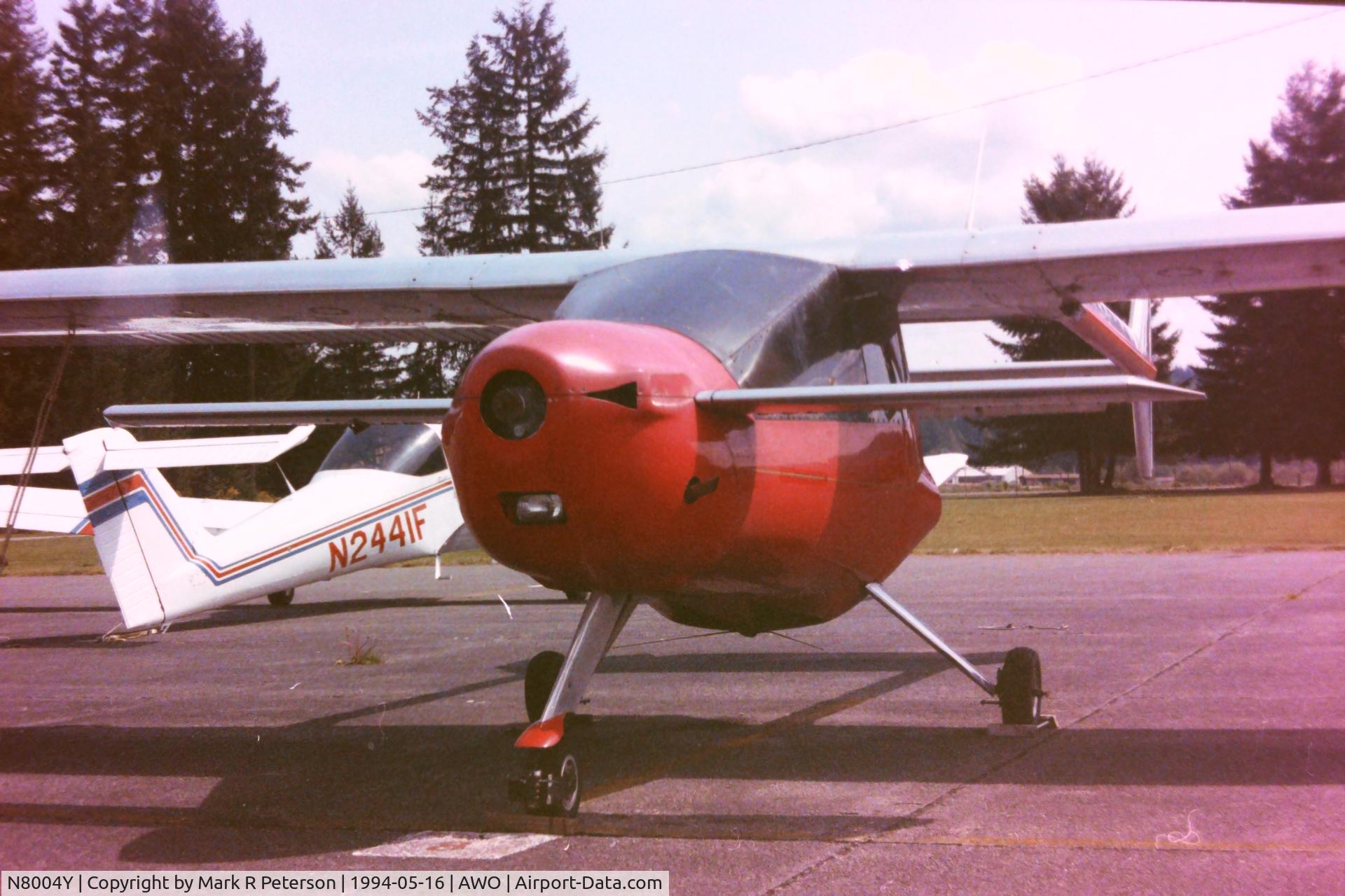 N8004Y, 1989 Bashforth Bruce A MINI MASTER C/N MM-100, On the ramp Arlington Airport with Canard  v.2