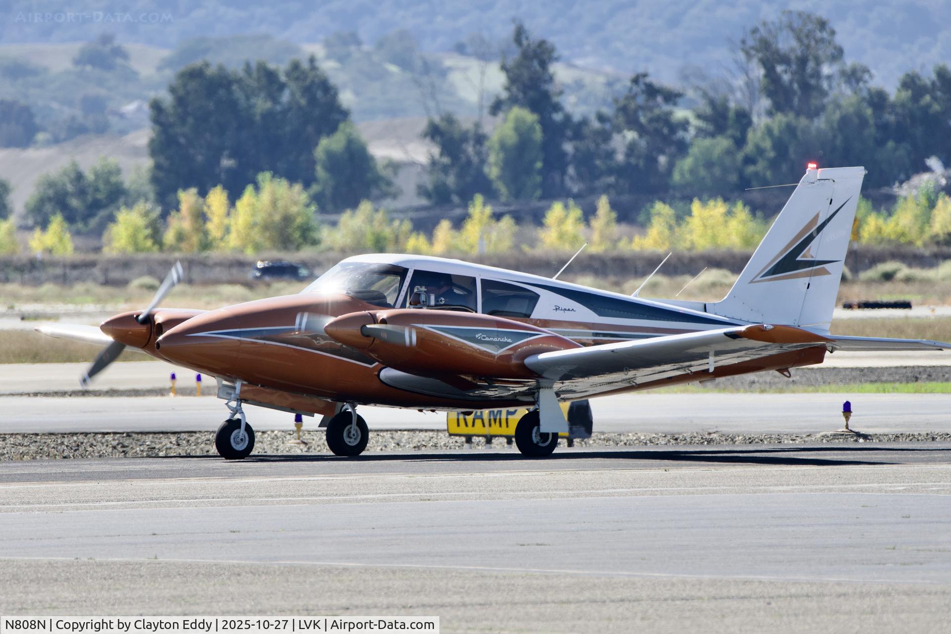 N808N, 1964 Piper PA-30 Twin Comanche C/N 30-410, Livermore airport in California 2025 N808N, 1964 Piper PA-30 Twin Comanche C/N 30-410, Livermore airport in California 2025
