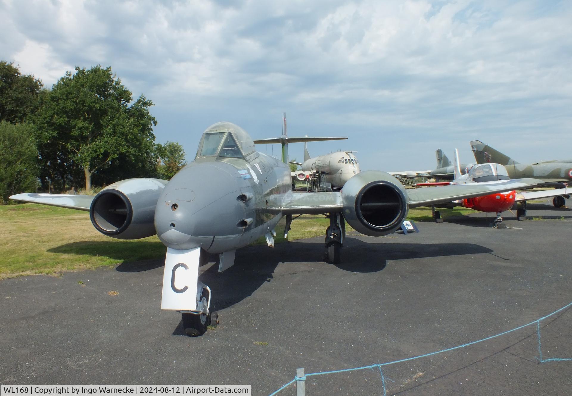 WL168, Gloster Meteor F.8 C/N Not found WL168, Gloster Meteor F8 (displayed as 'WK864') at the Yorkshire Air Museum, Elvington