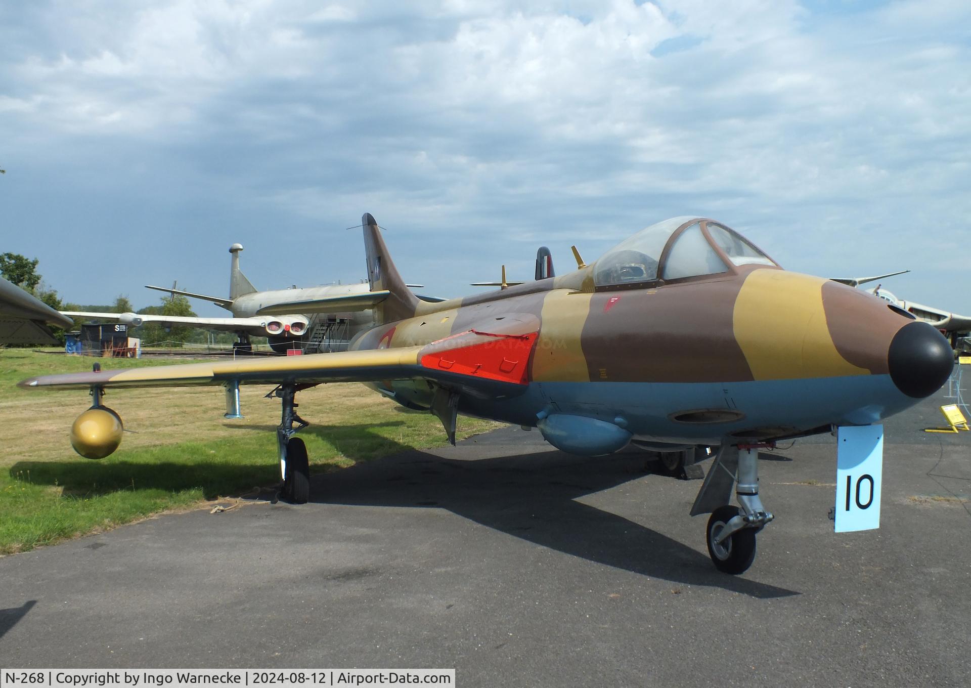 N-268, Hawker Hunter FGA.78 C/N 8947, Hawker (Fokker) Hunter F6 (later converted to FGA78 QA10 of the Qatar air force) at the Yorkshire Air Museum, Elvington N-268, Hawker Hunter FGA.78 C/N 8947, Hawker (Fokker) Hunter F6 (later converted to FGA78 QA10 of the Qatar air force) at the Yorkshire Air Museum, Elvington
