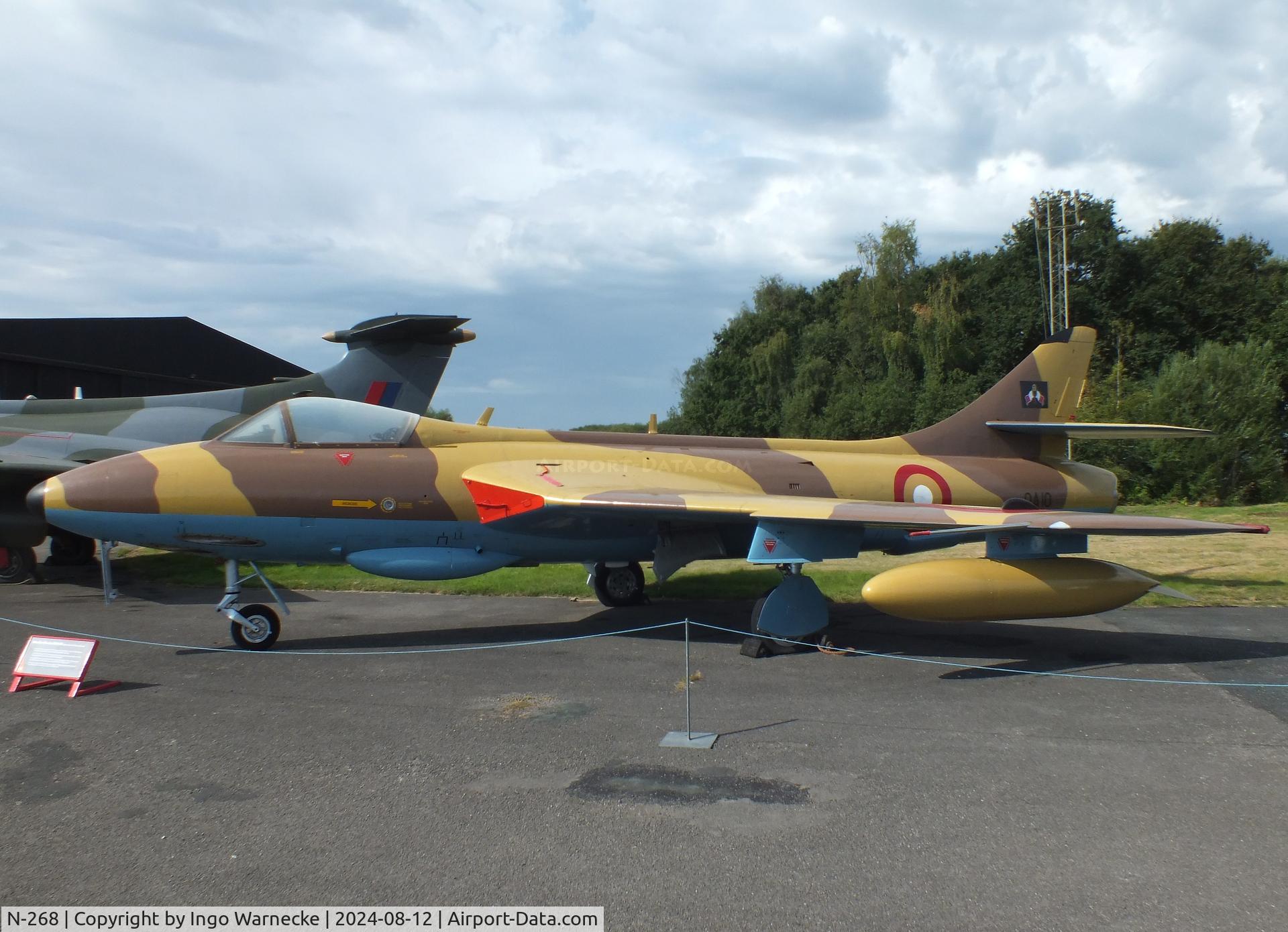 N-268, Hawker Hunter FGA.78 C/N 8947, Hawker (Fokker) Hunter F6 (later converted to FGA78 QA10 of the Qatar air force) at the Yorkshire Air Museum, Elvington N-268, Hawker Hunter FGA.78 C/N 8947, Hawker (Fokker) Hunter F6 (later converted to FGA78 QA10 of the Qatar air force) at the Yorkshire Air Museum, Elvington
