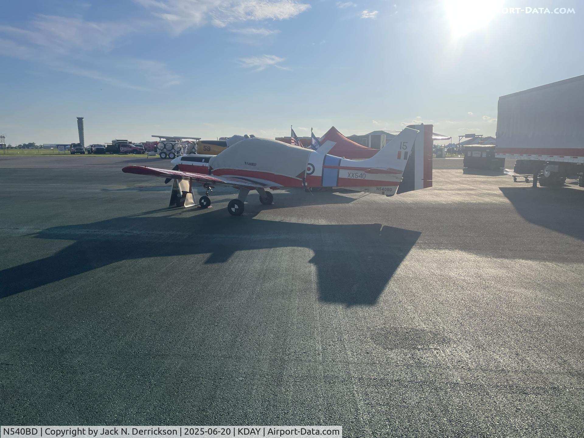 N540BD, 1973 Scottish Aviation Bulldog T.1 C/N BH120/232, 2025 Dayton Airshow N540BD, 1973 Scottish Aviation Bulldog T.1 C/N BH120/232, 2025 Dayton Airshow