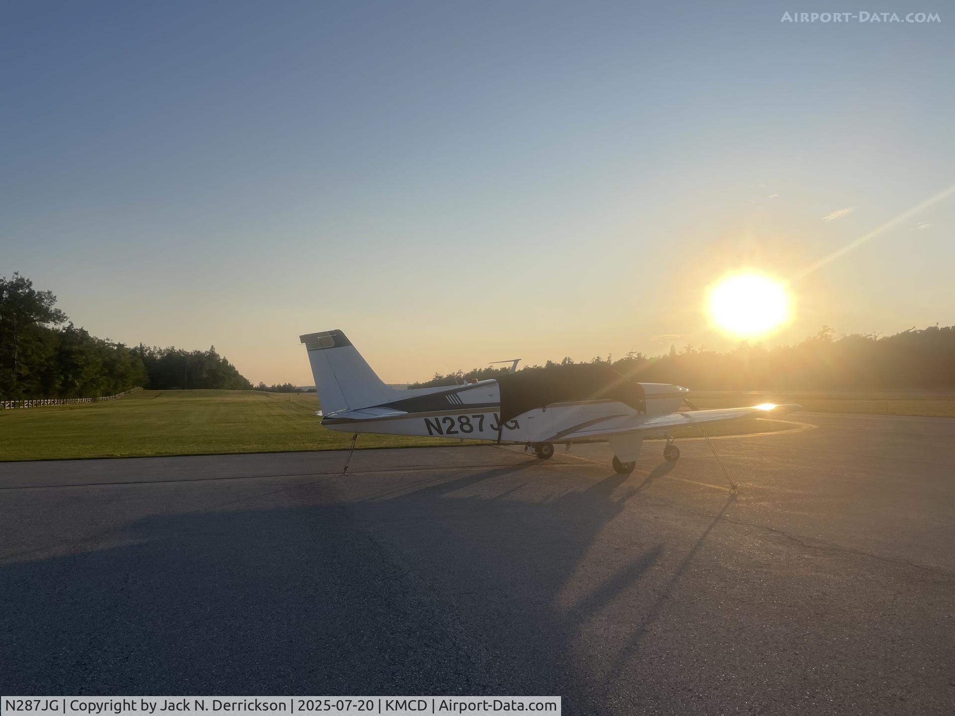 N287JG, 1965 Beech 35-C33 Debonair C/N CD934, Mackinac Island N287JG, 1965 Beech 35-C33 Debonair C/N CD934, Mackinac Island