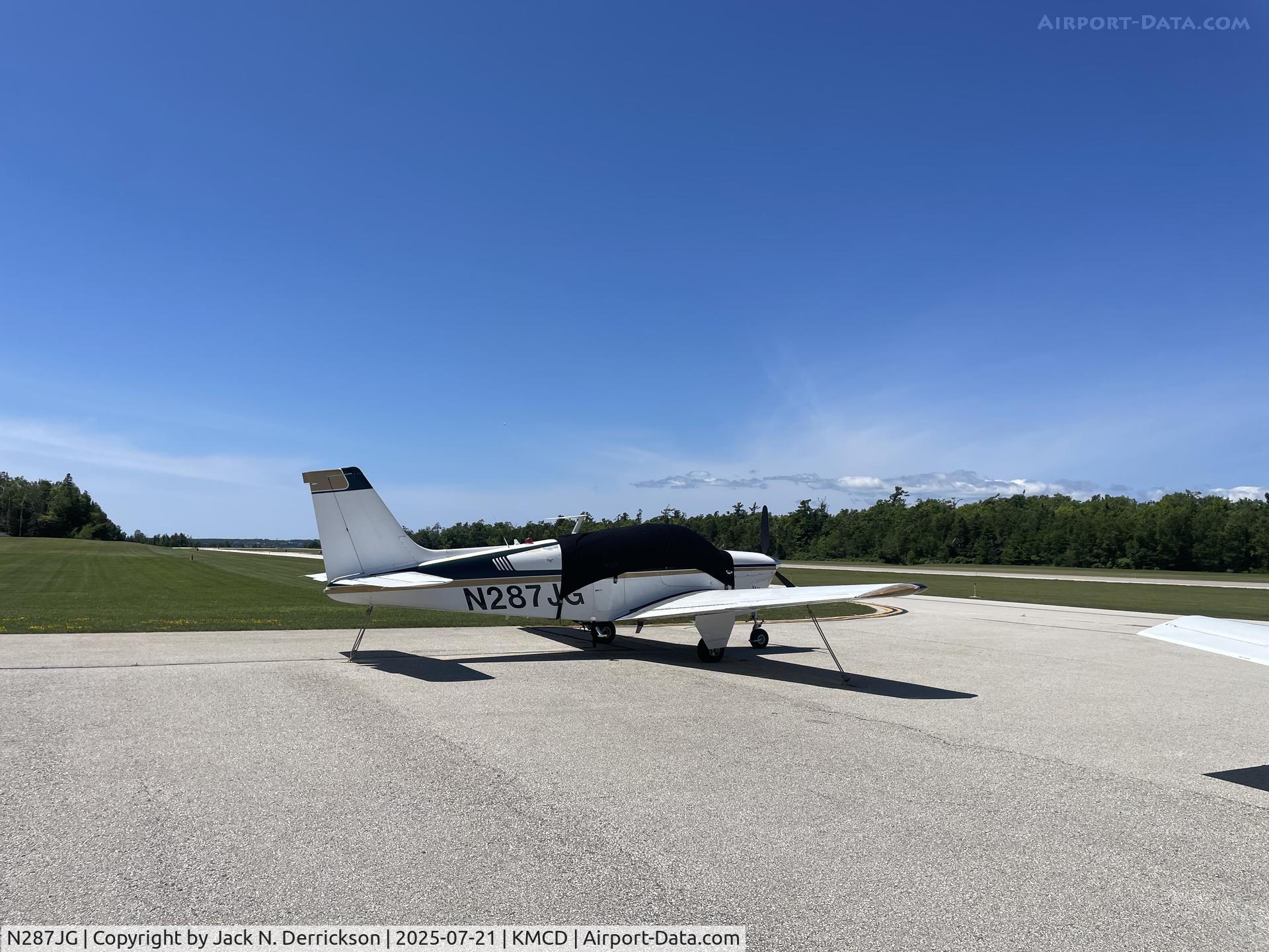 N287JG, 1965 Beech 35-C33 Debonair C/N CD934, Mackinac Island N287JG, 1965 Beech 35-C33 Debonair C/N CD934, Mackinac Island