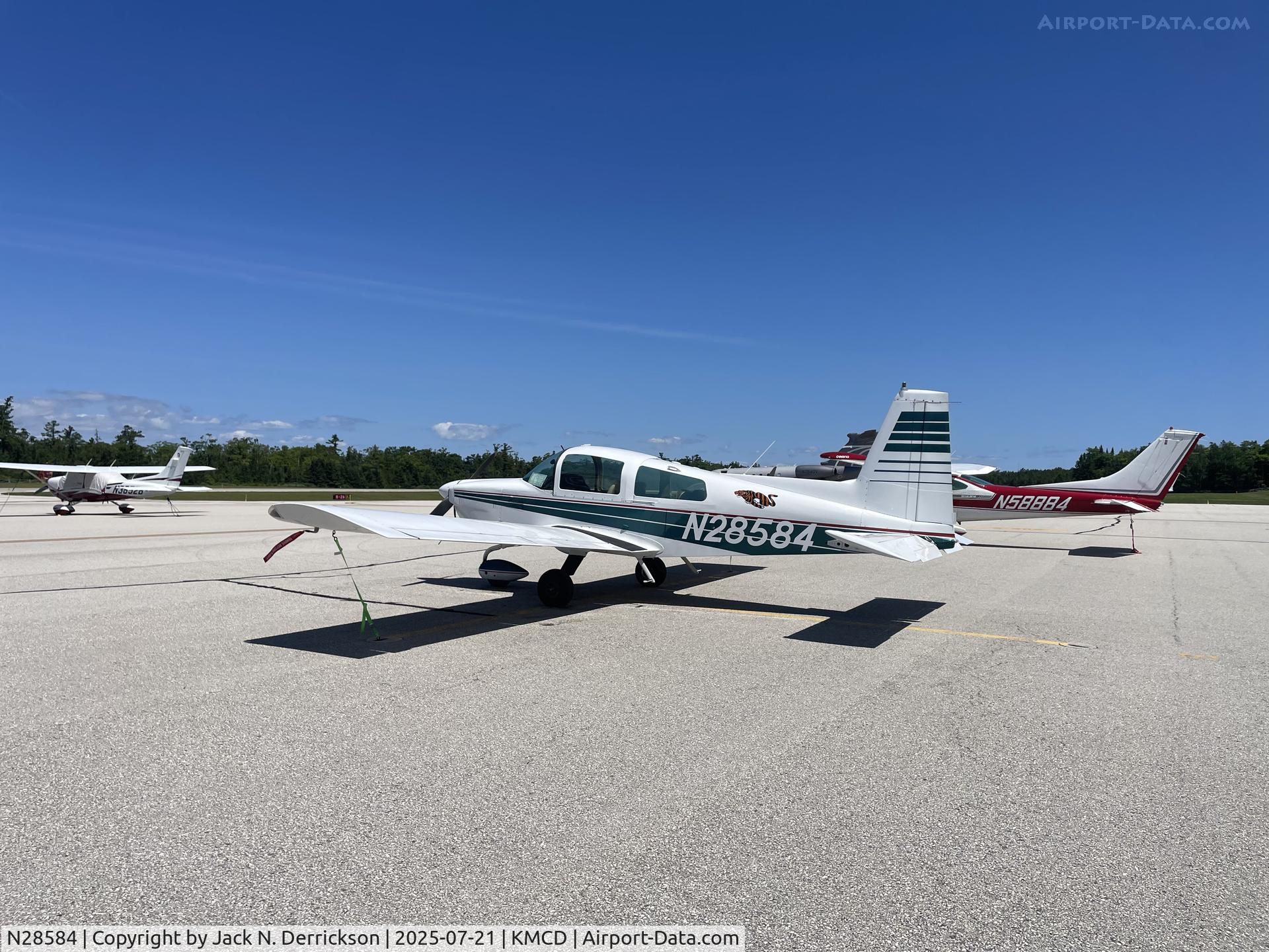 N28584, 1977 Grumman American AA-5B Tiger C/N AA5B0692, Mackinac Island N28584, 1977 Grumman American AA-5B Tiger C/N AA5B0692, Mackinac Island
