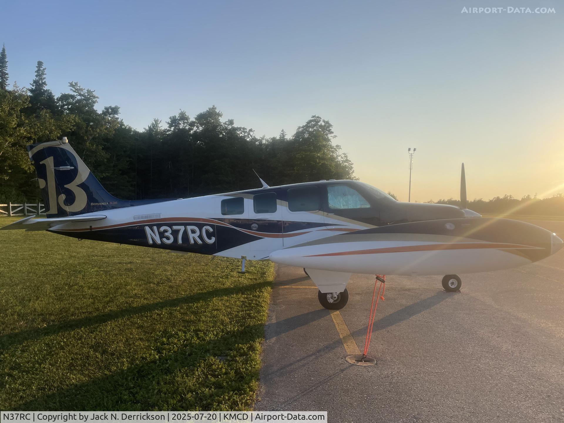 N37RC, 1995 Beech A36 Bonanza 36 C/N E-2986, Mackinac Island N37RC, 1995 Beech A36 Bonanza 36 C/N E-2986, Mackinac Island