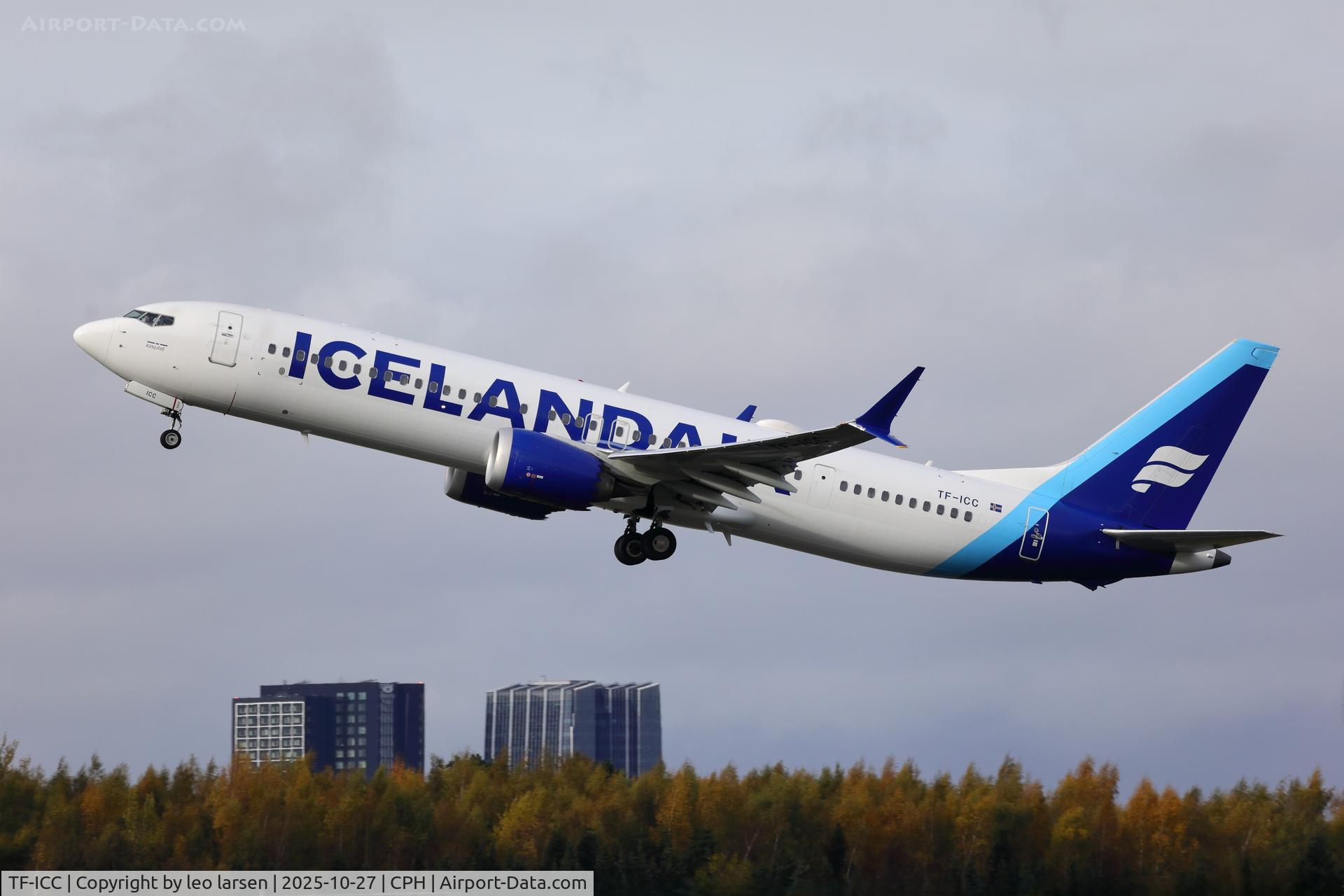 TF-ICC, 2019 Boeing 737-9 MAX C/N 44359, Copenhagen 27.8.2025 TF-ICC, 2019 Boeing 737-9 MAX C/N 44359, Copenhagen 27.8.2025