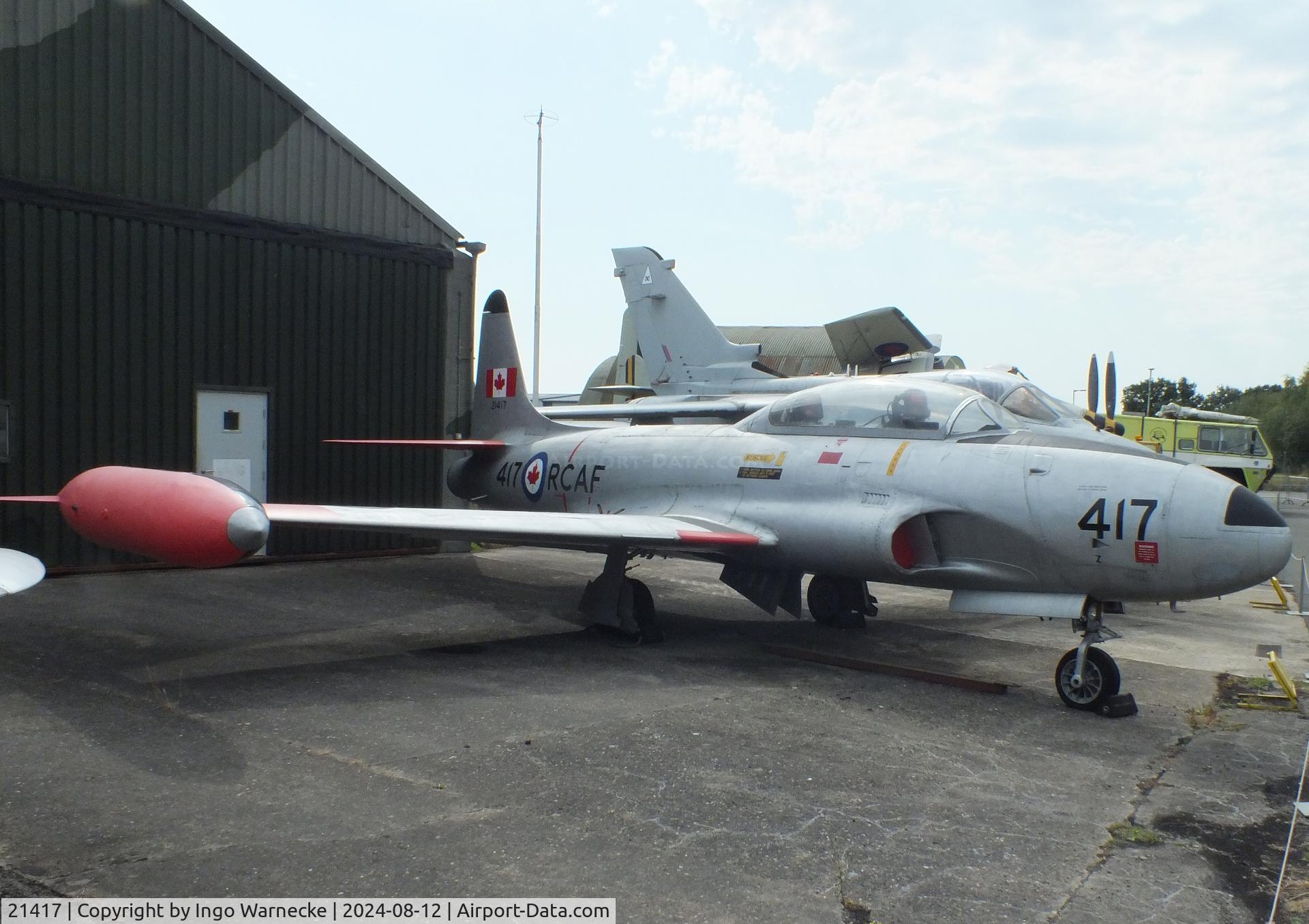 21417, Canadair CT-133 Silver Star 3 C/N T33-417, Canadair CT-133 (T-33) Silver Star 3 at the Yorkshire Air Museum, Elvington