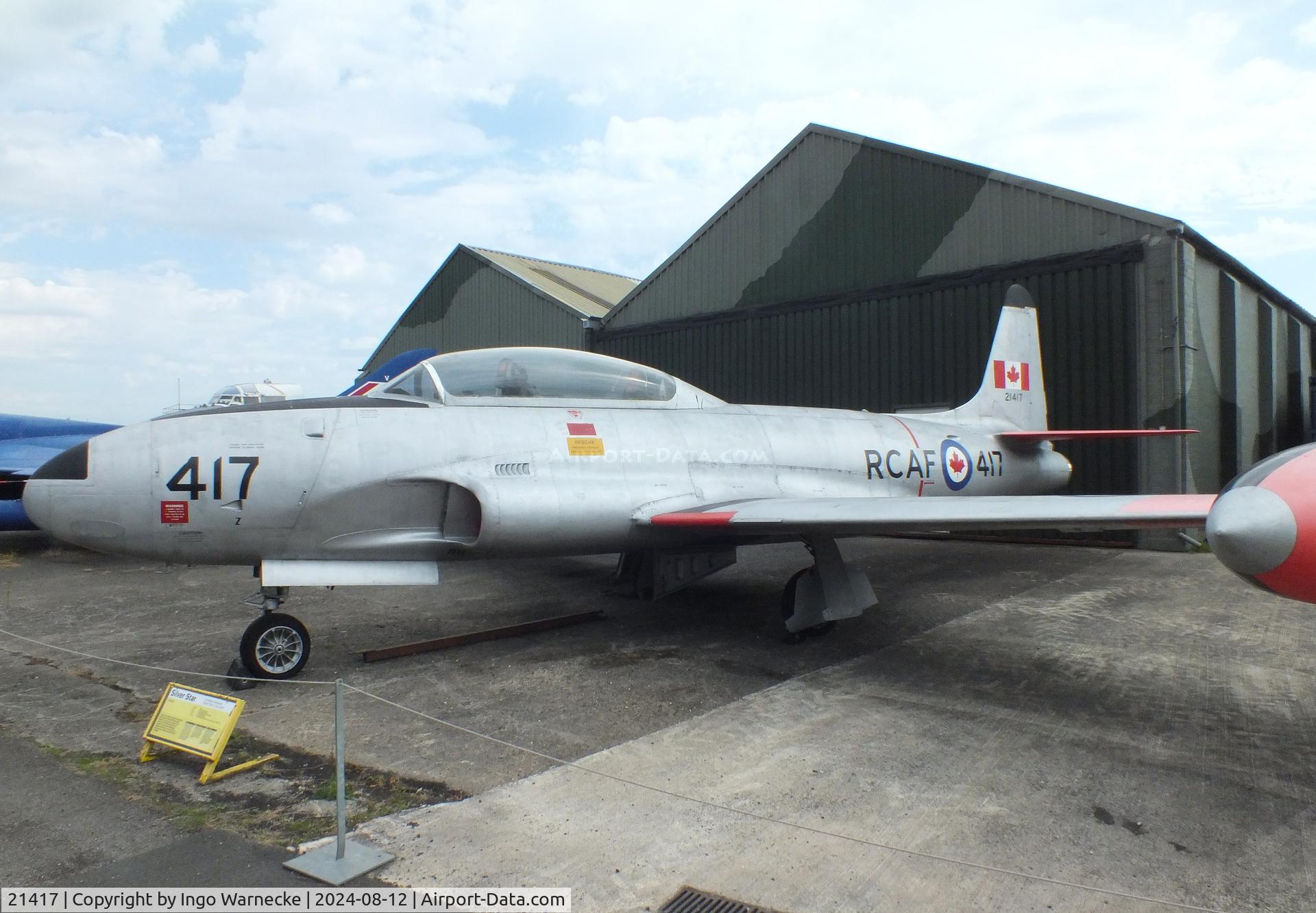 21417, Canadair CT-133 Silver Star 3 C/N T33-417, Canadair CT-133 (T-33) Silver Star 3 at the Yorkshire Air Museum, Elvington