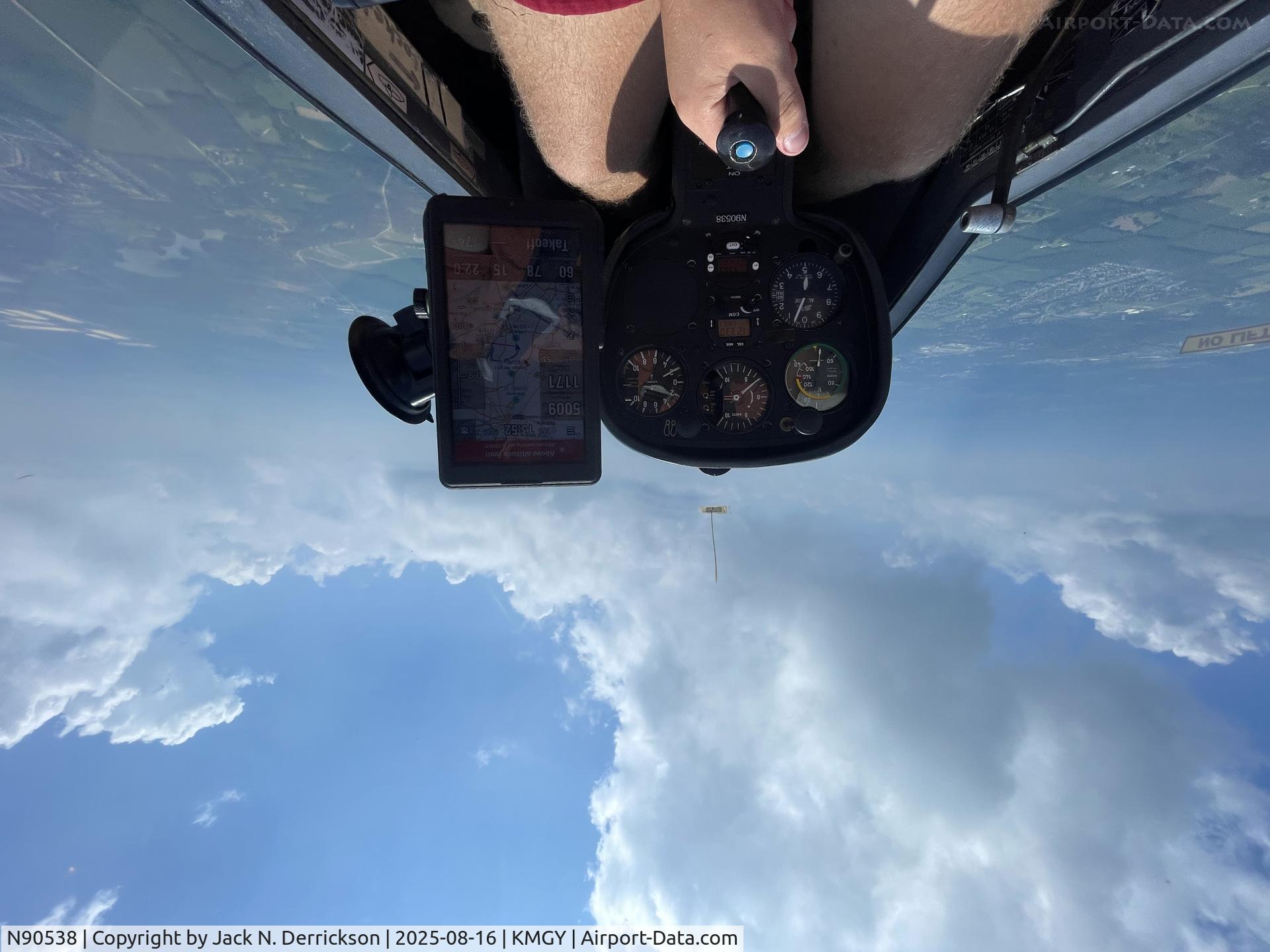 N90538, 1981 Grob G-102 Standard Astir III C/N 5531S, Over KMGY N90538, 1981 Grob G-102 Standard Astir III C/N 5531S, Over KMGY