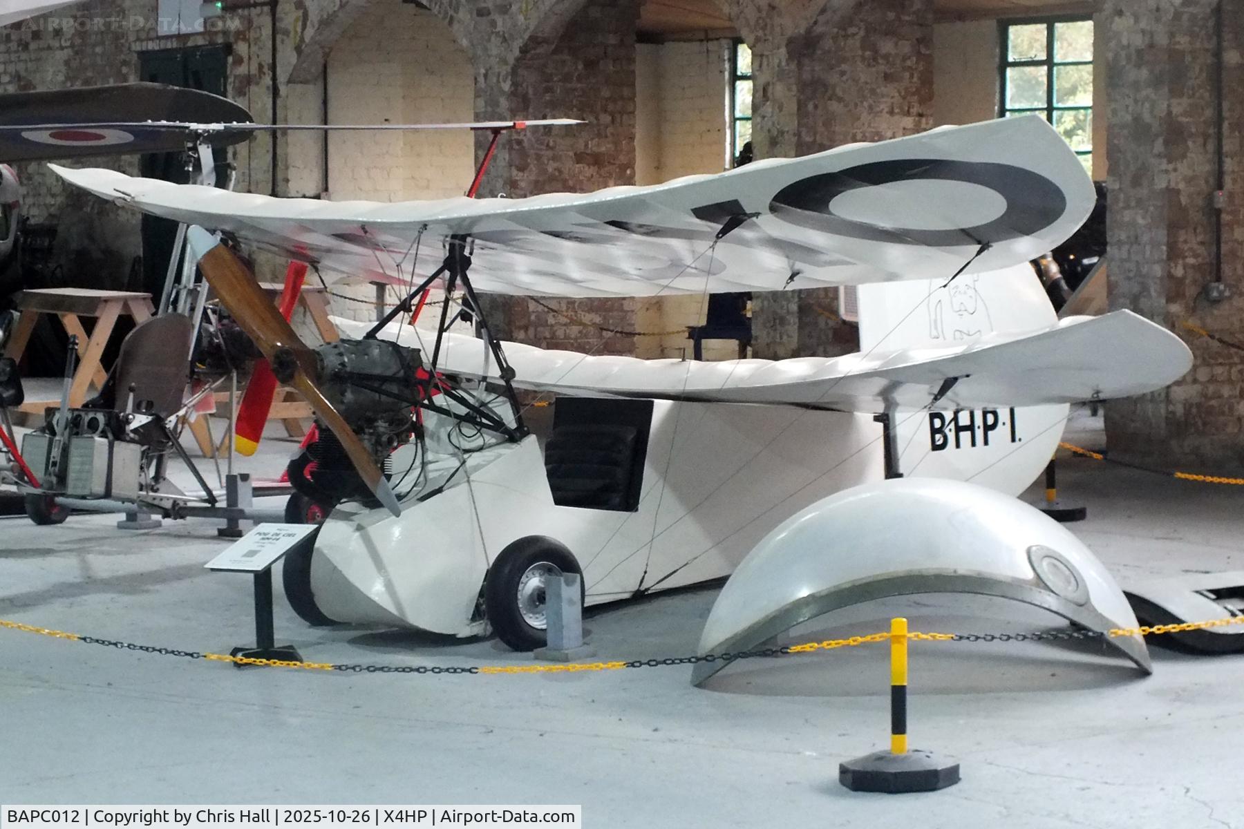 BAPC012, 1936 Mignet HM.14 Pou-du-Ciel C/N BAPC.012, Hooton Park 26/10/25