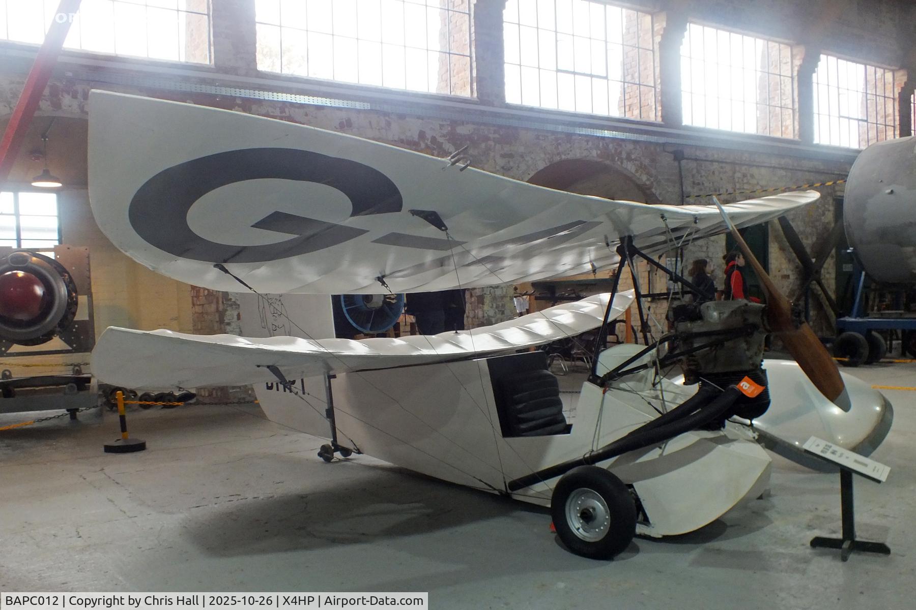 BAPC012, 1936 Mignet HM.14 Pou-du-Ciel C/N BAPC.012, Hooton Park 26/10/25 BAPC012, 1936 Mignet HM.14 Pou-du-Ciel C/N BAPC.012, Hooton Park 26/10/25