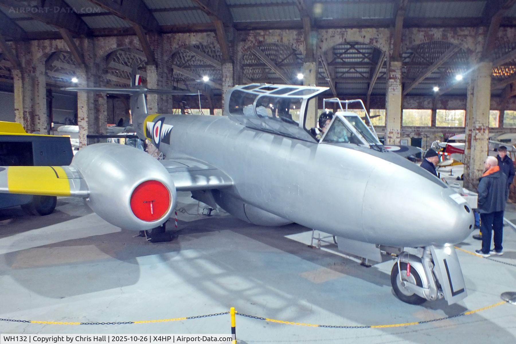 WH132, Gloster Meteor T.7 C/N Not found WH132, Hooton Park 26/10/25 WH132, Gloster Meteor T.7 C/N Not found WH132, Hooton Park 26/10/25