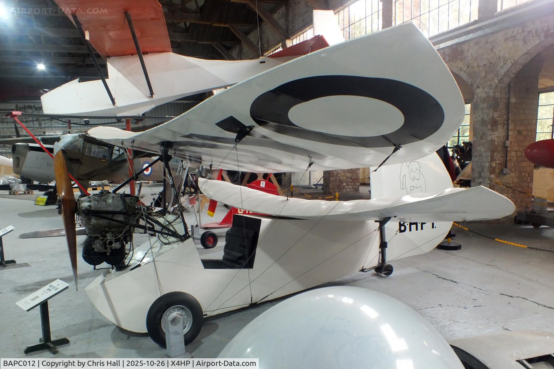 BAPC012, 1936 Mignet HM.14 Pou-du-Ciel C/N BAPC.012, Hooton Park 26/10/25 BAPC012, 1936 Mignet HM.14 Pou-du-Ciel C/N BAPC.012, Hooton Park 26/10/25