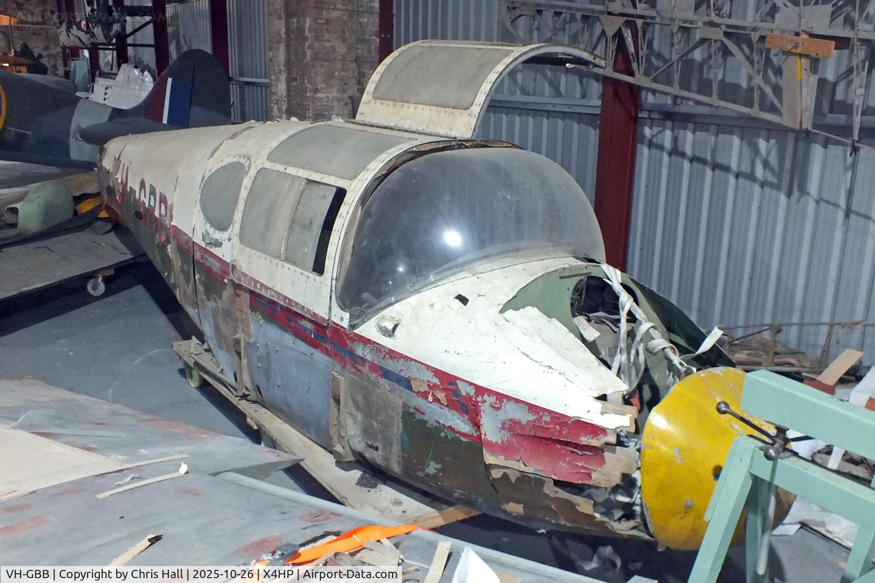 VH-GBB, 1947 Miles M65 Gemini 1A C/N 6486, Hooton Park 26/10/25 VH-GBB, 1947 Miles M65 Gemini 1A C/N 6486, Hooton Park 26/10/25
