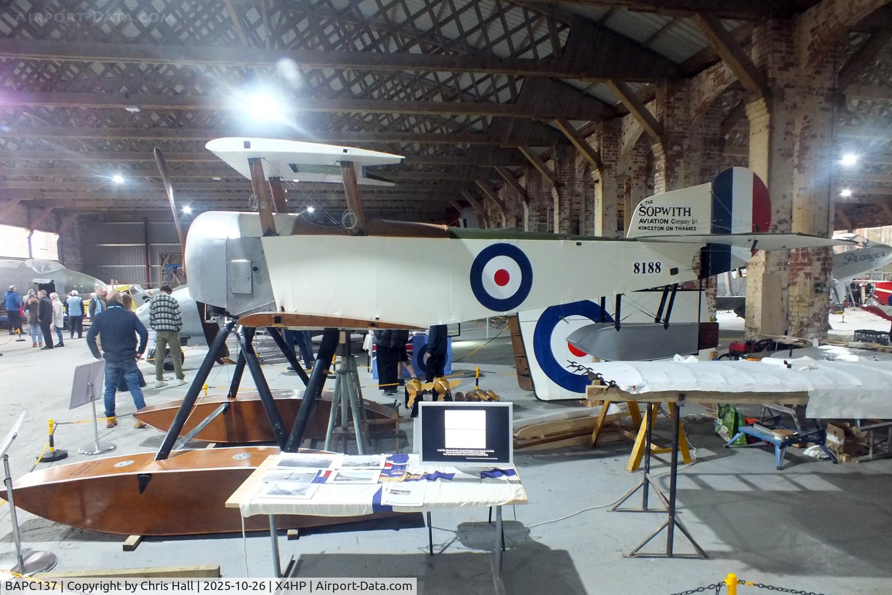 BAPC137, 1978 Sopwith Baby Replica C/N BAPC.137, Hooton Park 26/10/25 BAPC137, 1978 Sopwith Baby Replica C/N BAPC.137, Hooton Park 26/10/25