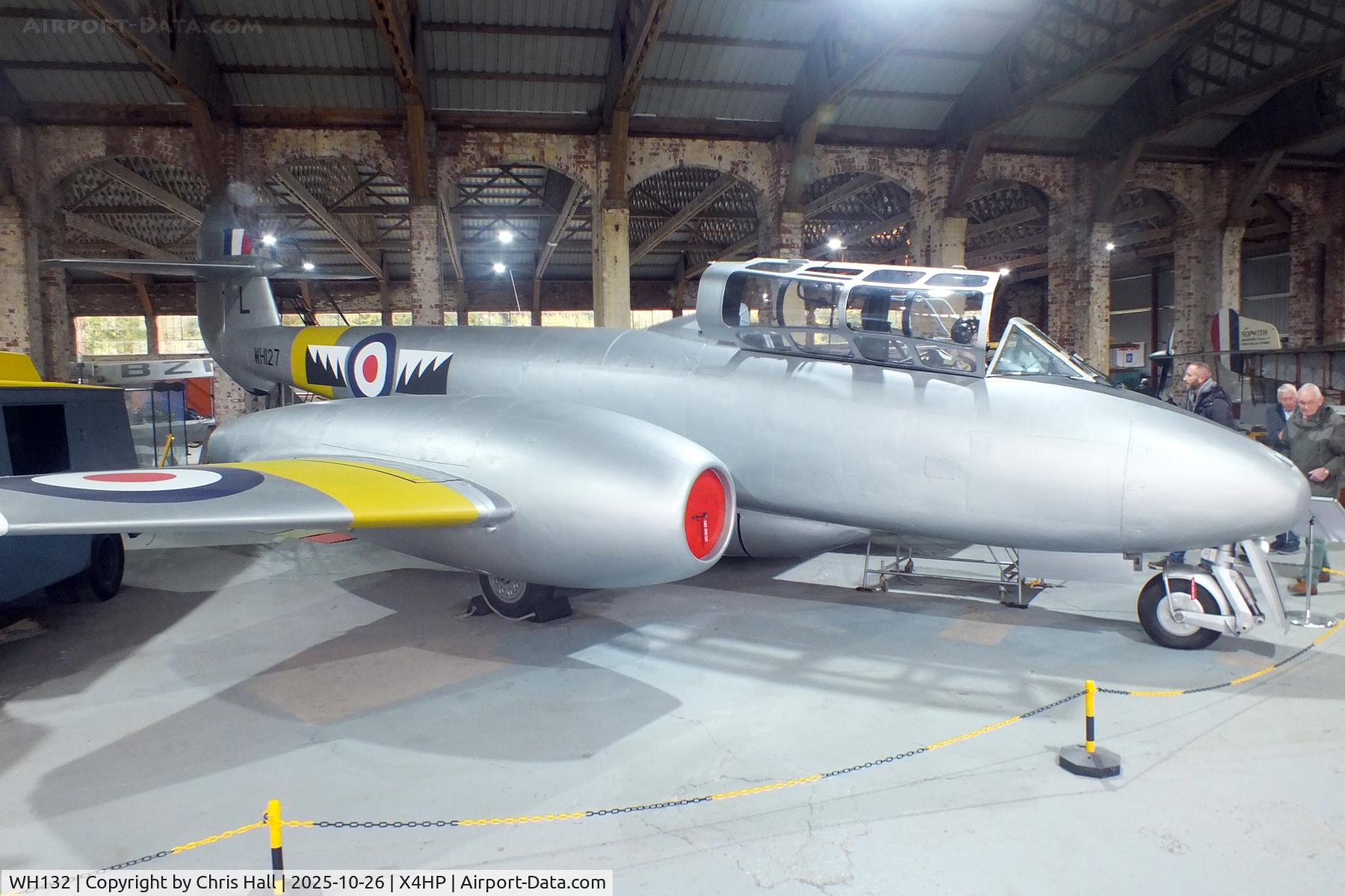 WH132, Gloster Meteor T.7 C/N Not found WH132, Hooton Park 26/10/25 WH132, Gloster Meteor T.7 C/N Not found WH132, Hooton Park 26/10/25