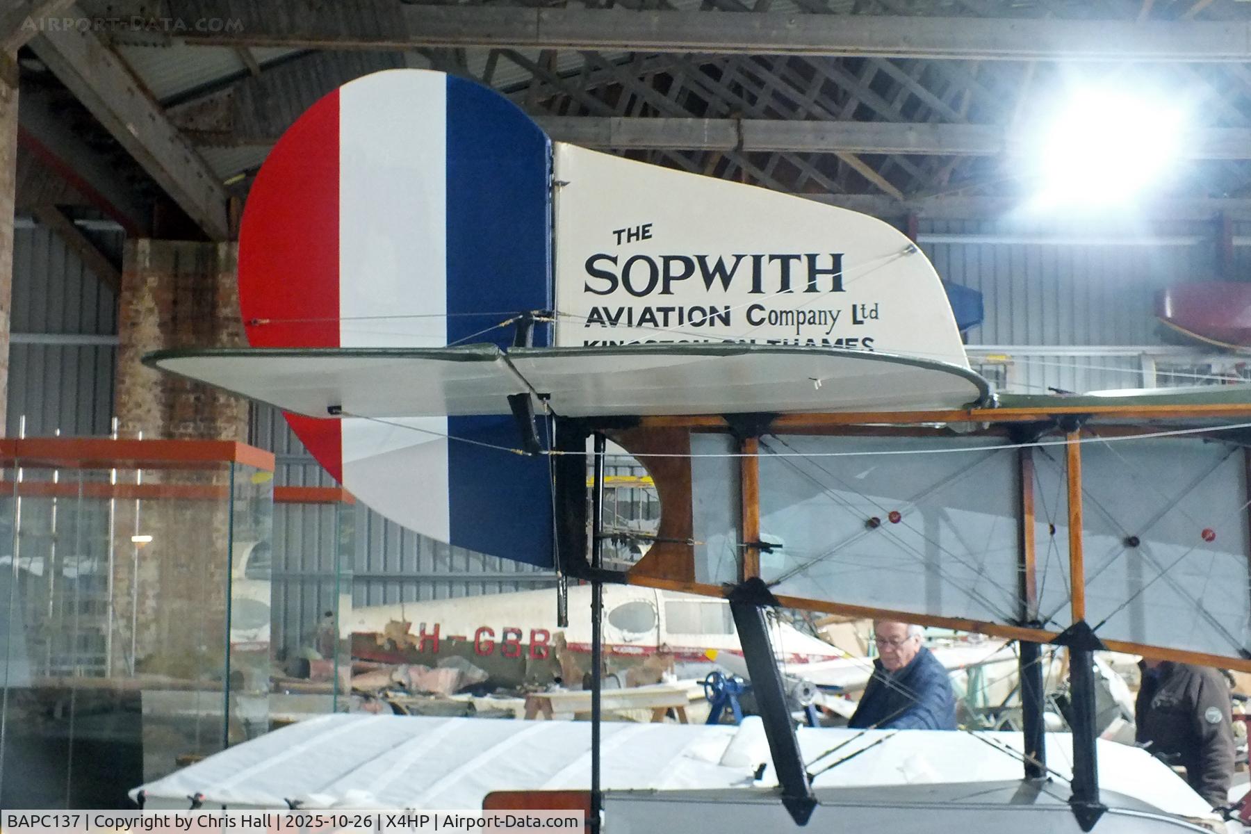 BAPC137, 1978 Sopwith Baby Replica C/N BAPC.137, Hooton Park 26/10/25 BAPC137, 1978 Sopwith Baby Replica C/N BAPC.137, Hooton Park 26/10/25