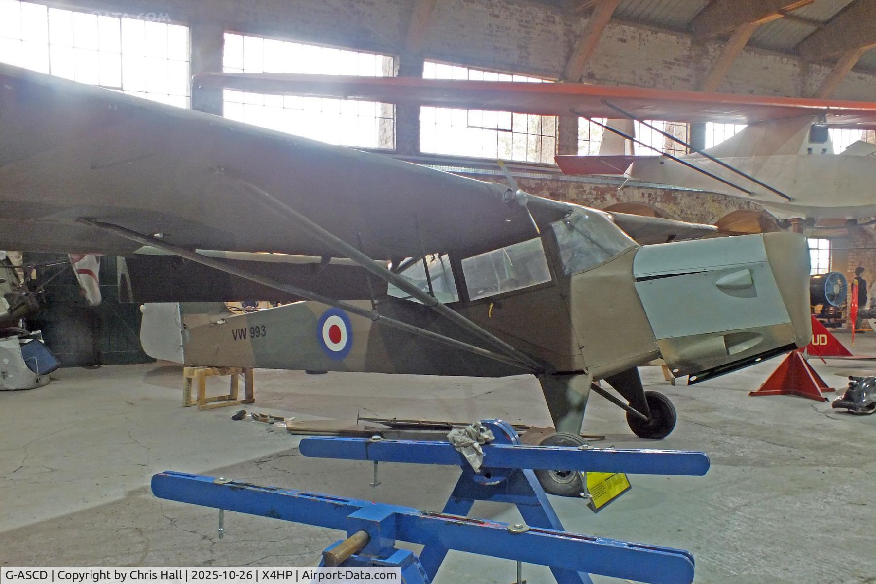 G-ASCD, 1962 Beagle A-61 Terrier 2 C/N B.615, Hooton Park 16/10/25 G-ASCD, 1962 Beagle A-61 Terrier 2 C/N B.615, Hooton Park 16/10/25