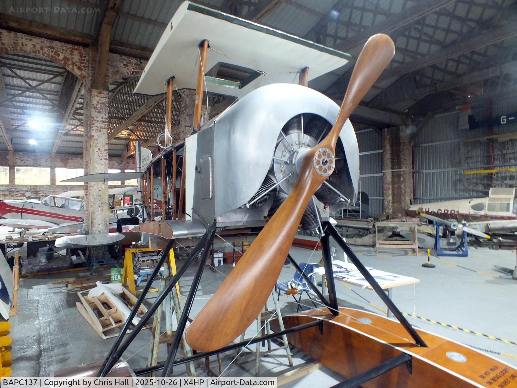BAPC137, 1978 Sopwith Baby Replica C/N BAPC.137, Hooton Park 16/10/25 BAPC137, 1978 Sopwith Baby Replica C/N BAPC.137, Hooton Park 16/10/25