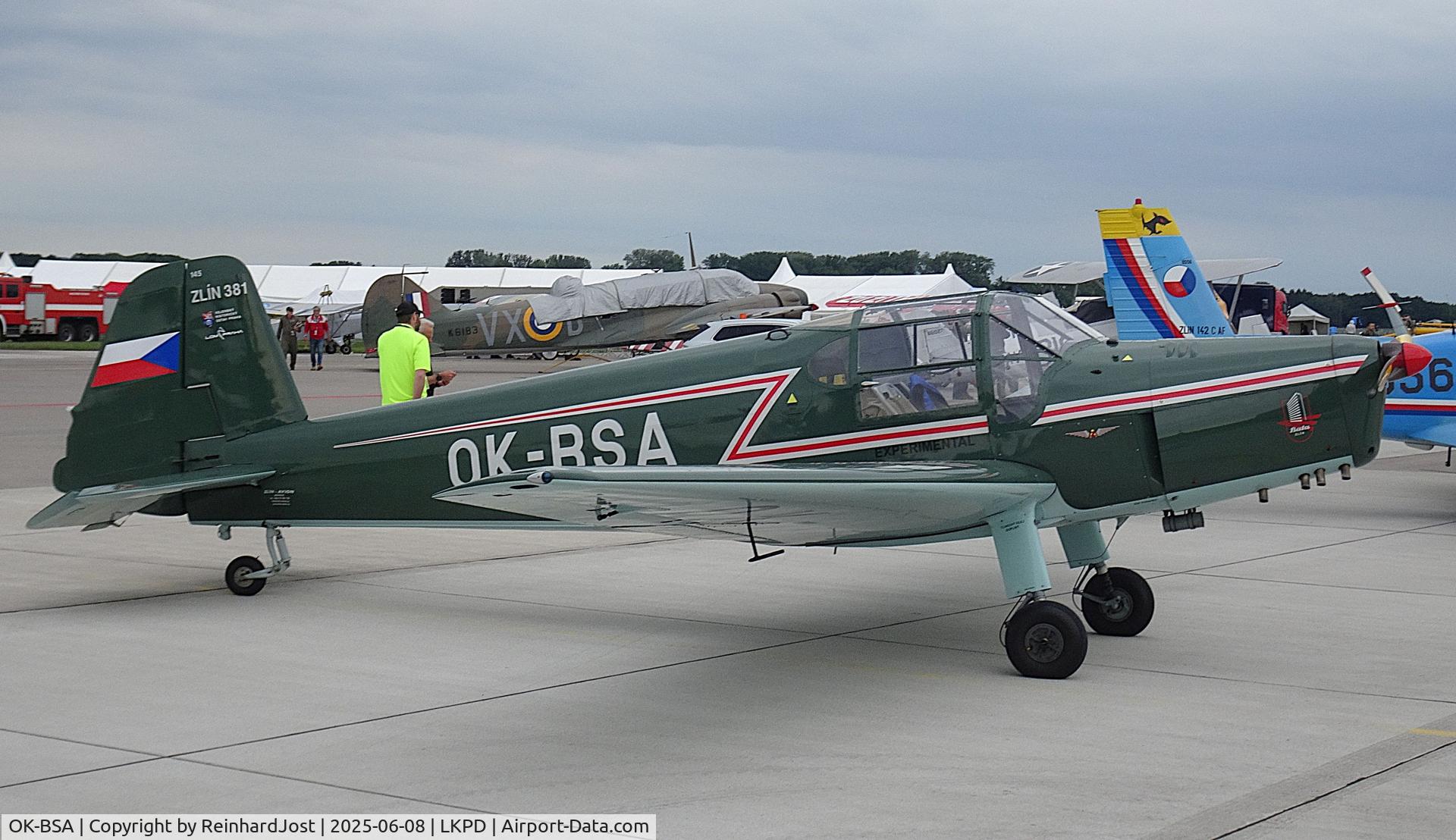OK-BSA, Bucker (Zlin) Z-381 (C-106) Bestmann C/N 145, Well maintained 1949-build Z-381 OK-BSA (ex-OK-ZFZ / ex-D-EHUB / ex-N94245) with Bata logo at the Pardubice Airshow, Czech Republic OK-BSA, Bucker (Zlin) Z-381 (C-106) Bestmann C/N 145, Well maintained 1949-build Z-381 OK-BSA (ex-OK-ZFZ / ex-D-EHUB / ex-N94245) with Bata logo at the Pardubice Airshow, Czech Republic