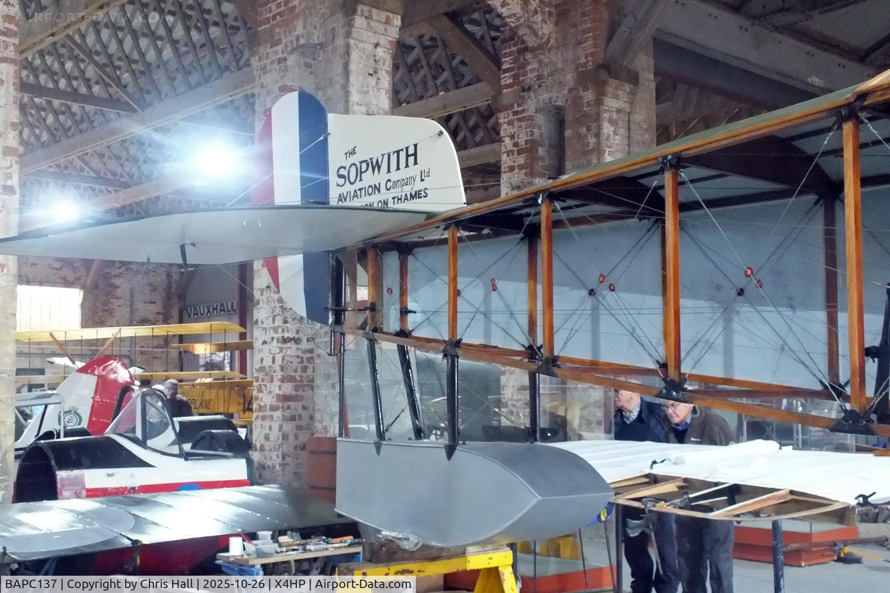 BAPC137, 1978 Sopwith Baby Replica C/N BAPC.137, Hooton Park 16/10/25 BAPC137, 1978 Sopwith Baby Replica C/N BAPC.137, Hooton Park 16/10/25