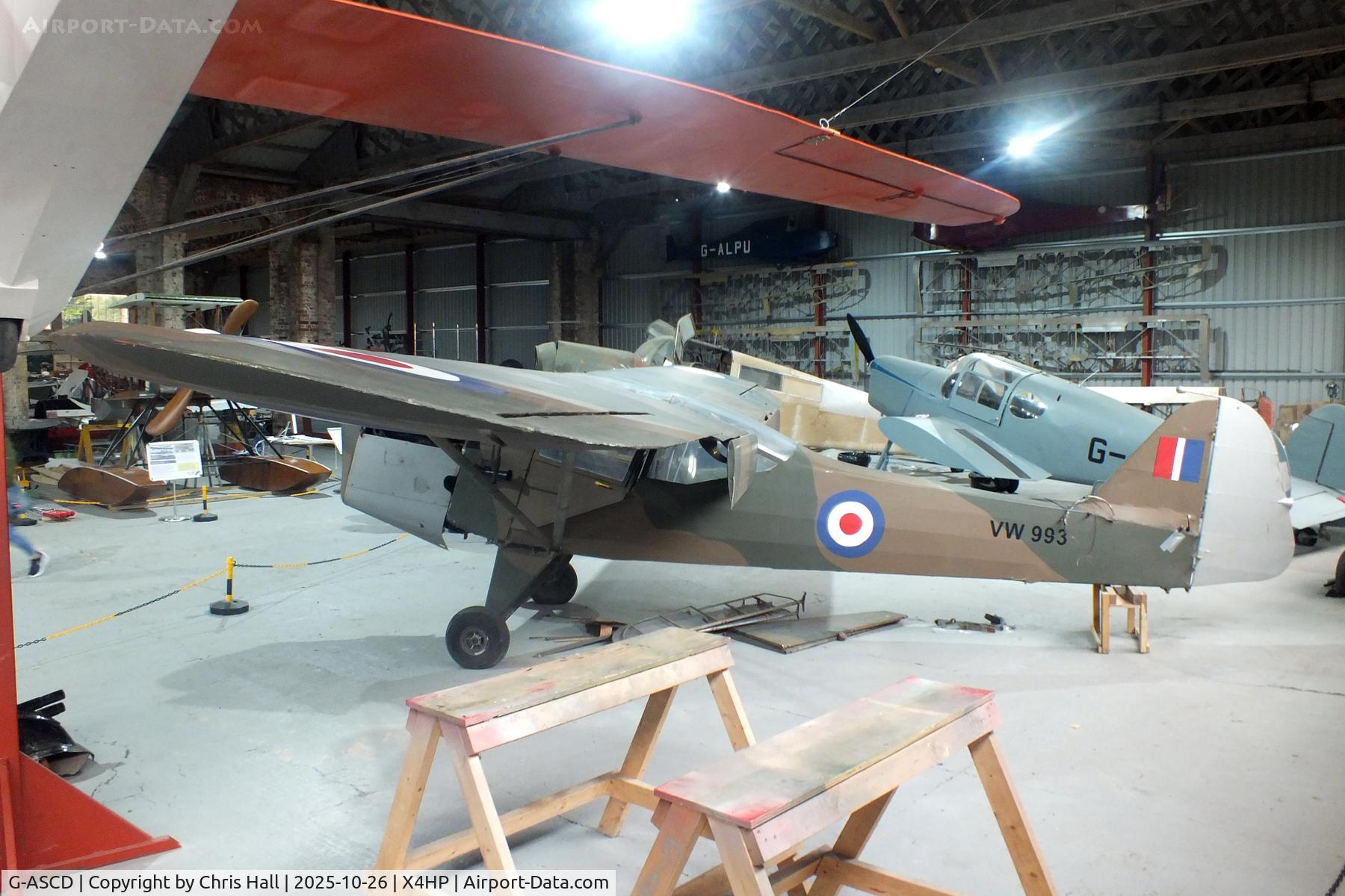 G-ASCD, 1962 Beagle A-61 Terrier 2 C/N B.615, Hooton Park 16/10/25 G-ASCD, 1962 Beagle A-61 Terrier 2 C/N B.615, Hooton Park 16/10/25