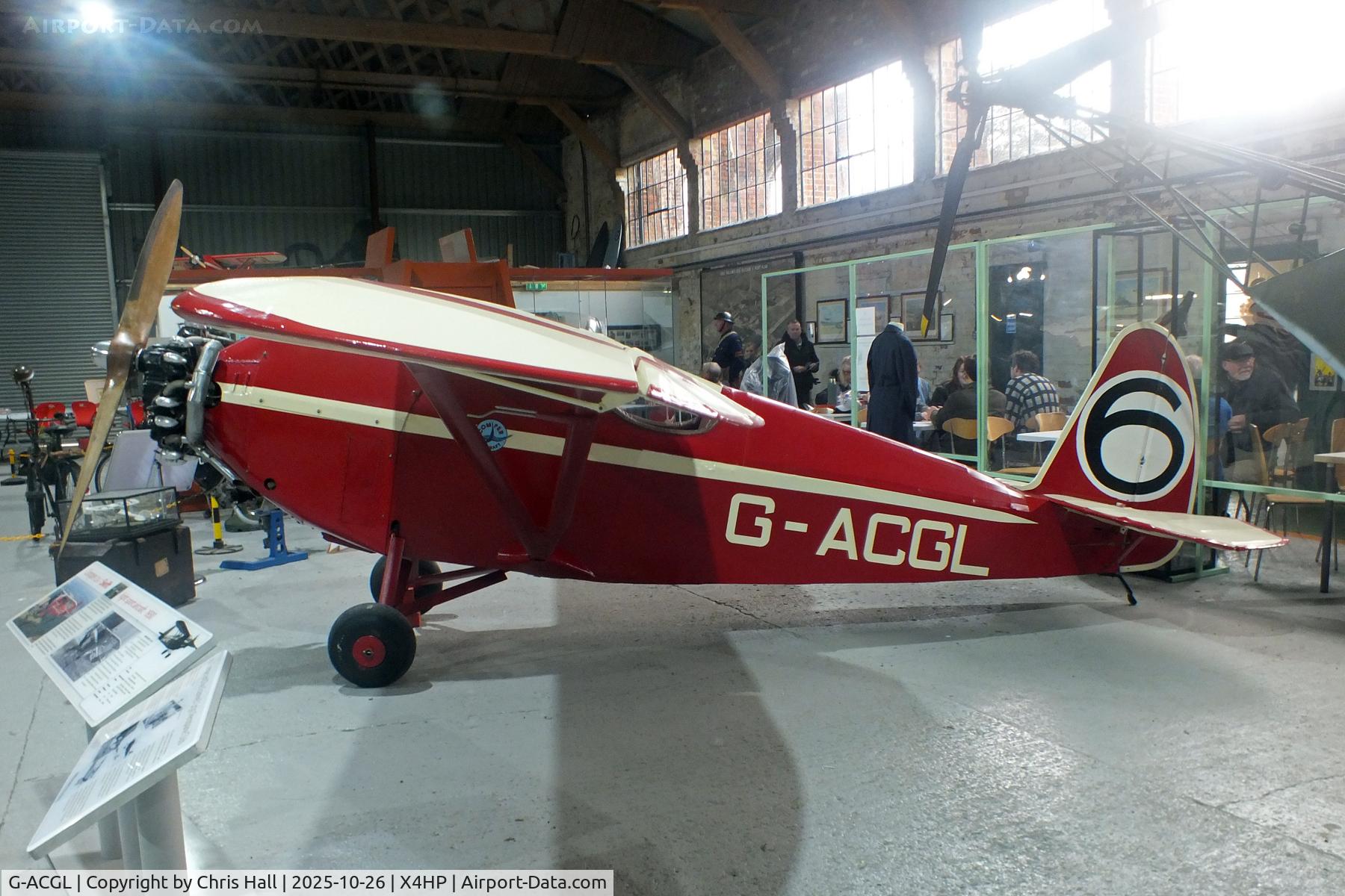 G-ACGL, 1933 Comper CLA-7 Swift C/N S33/6, Hooton Park 16/10/25 G-ACGL, 1933 Comper CLA-7 Swift C/N S33/6, Hooton Park 16/10/25