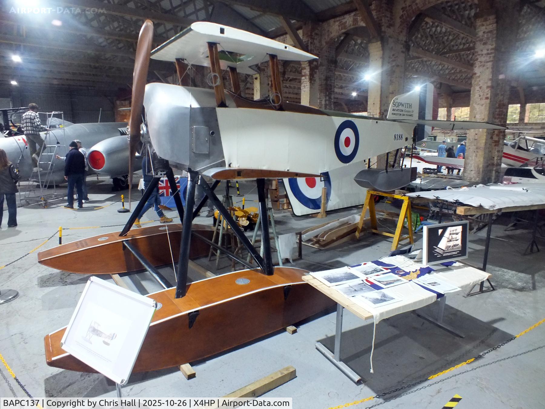 BAPC137, 1978 Sopwith Baby Replica C/N BAPC.137, Hooton Park 16/10/25 BAPC137, 1978 Sopwith Baby Replica C/N BAPC.137, Hooton Park 16/10/25