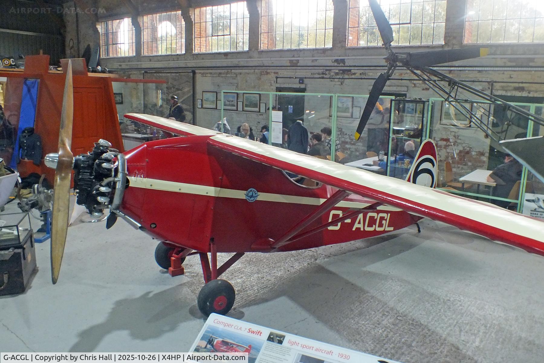 G-ACGL, 1933 Comper CLA-7 Swift C/N S33/6, Hooton Park 16/10/25 G-ACGL, 1933 Comper CLA-7 Swift C/N S33/6, Hooton Park 16/10/25